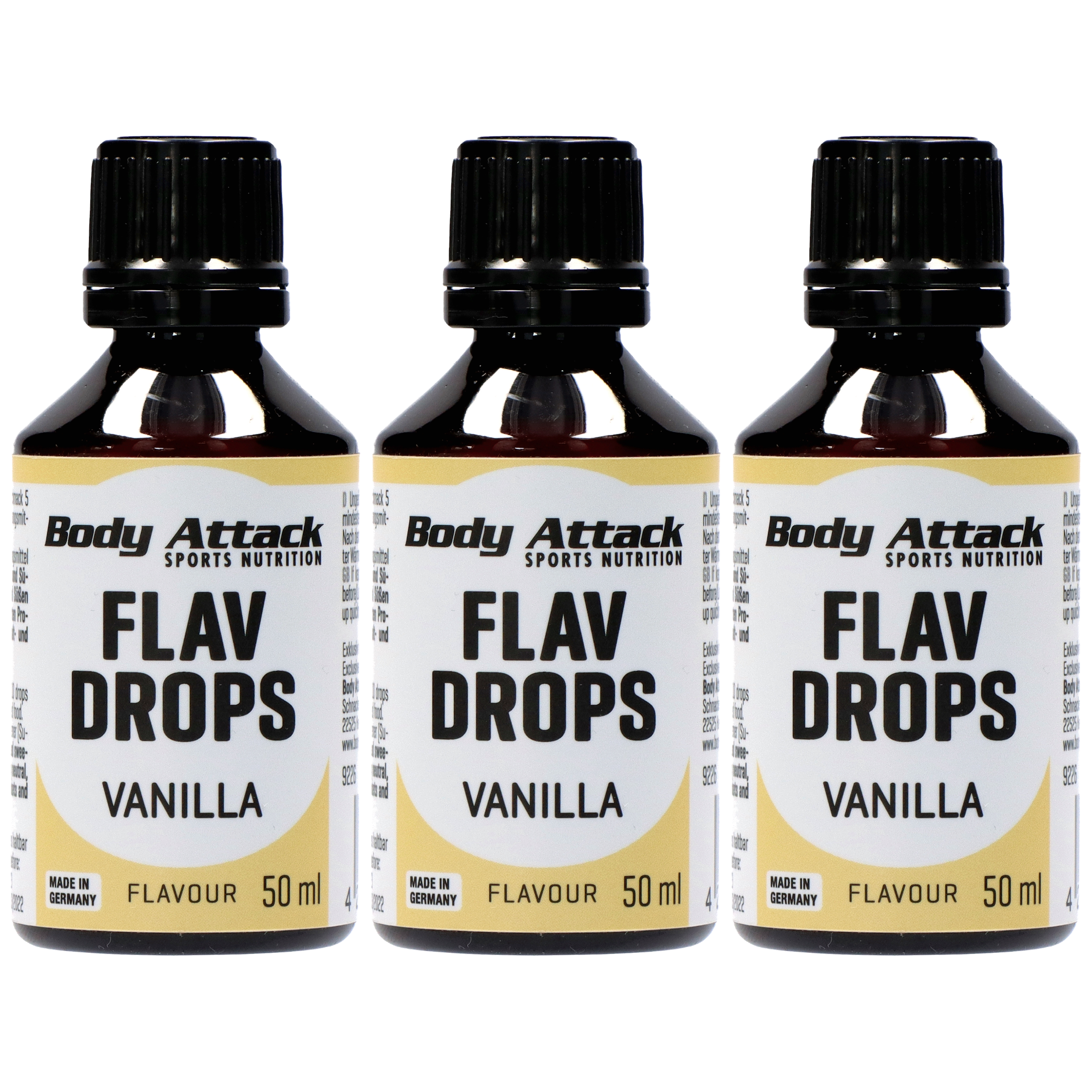 BODY ATTACK Flav Drops - 3x 50ml