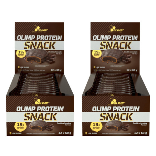 OLIMP Protein Snack - 12x 2x 60g - Double Chocolate