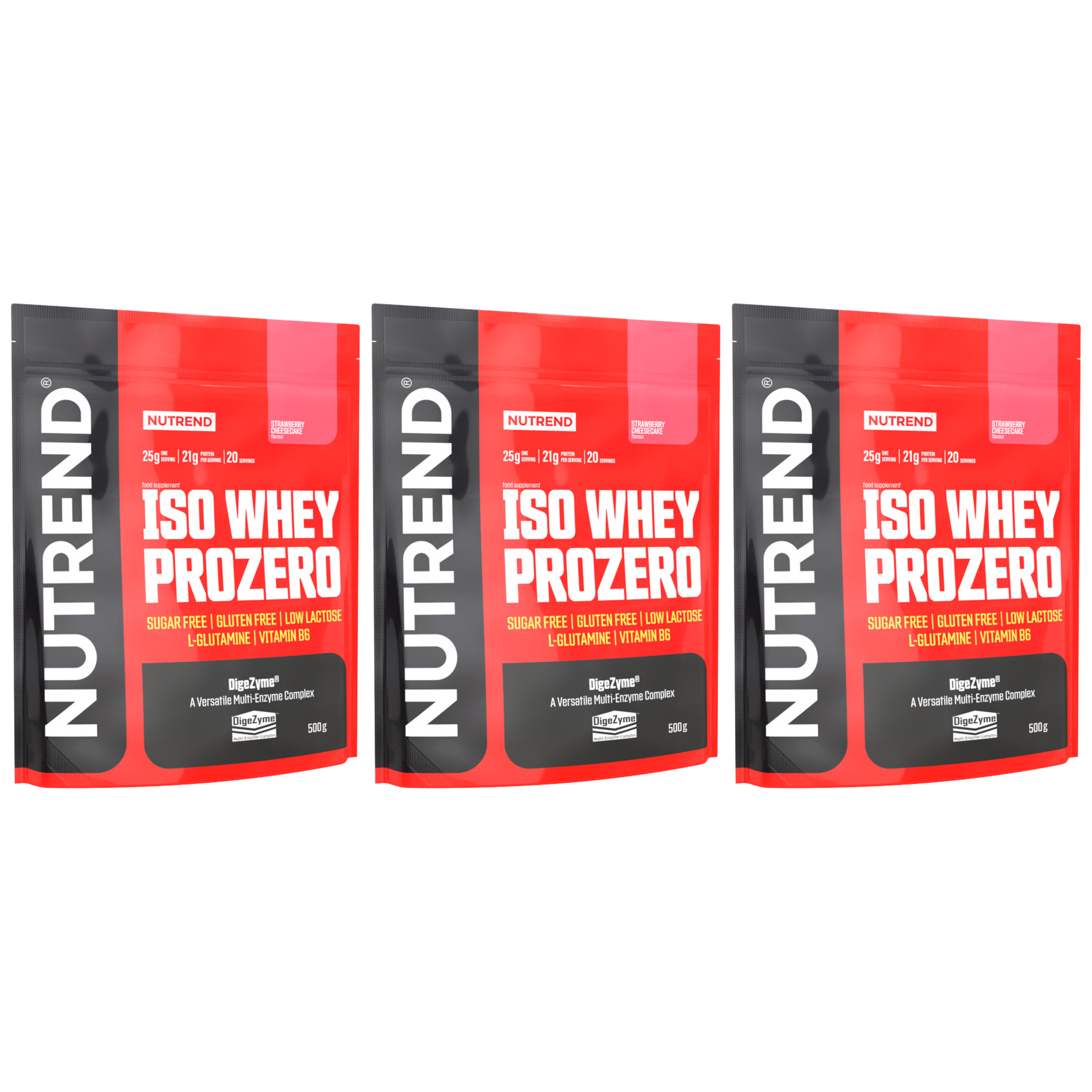 NUTREND Iso Whey Pro Zero - 3x 500g