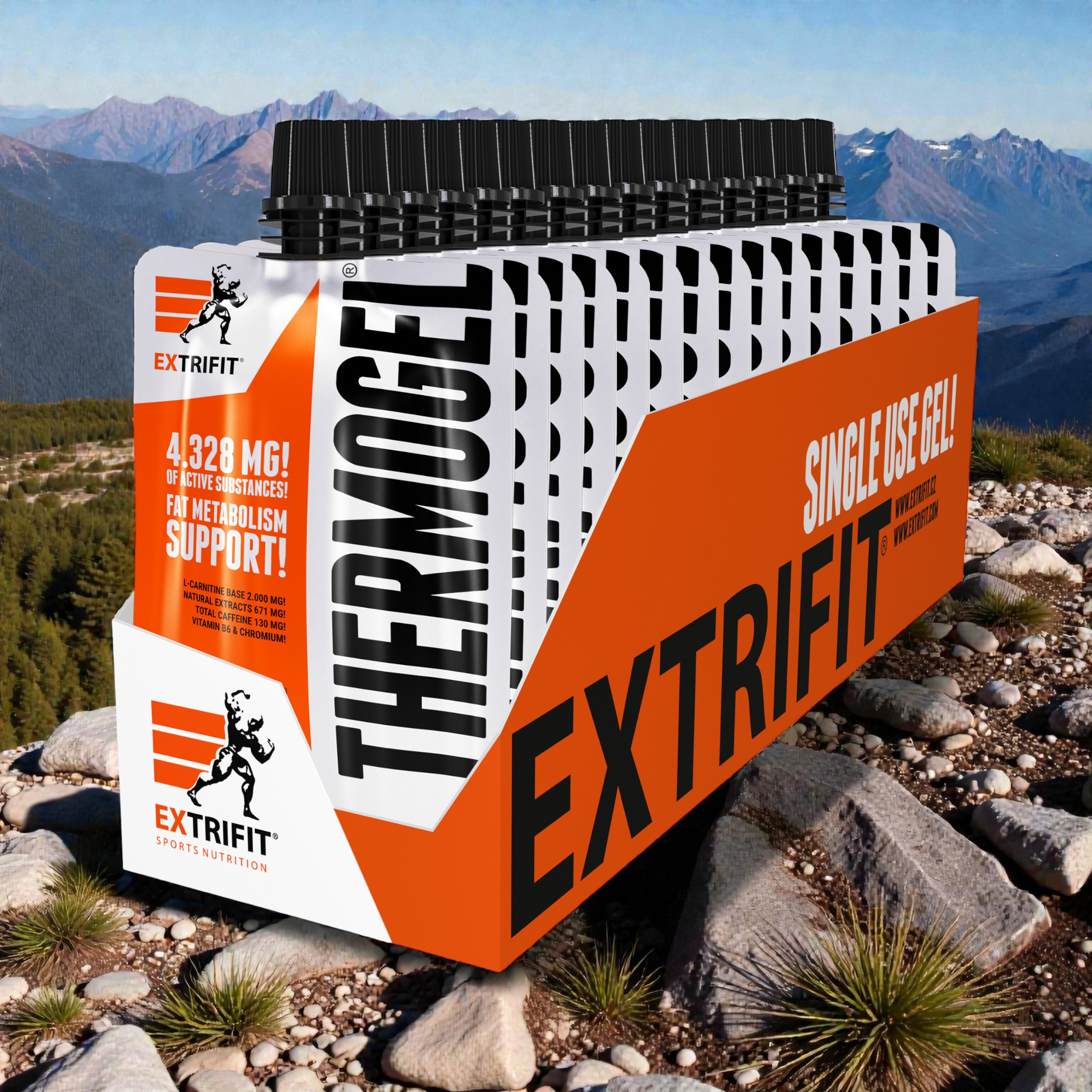 EXTRIFIT Thermo Gel - 25x 3x 80g - Kiwi