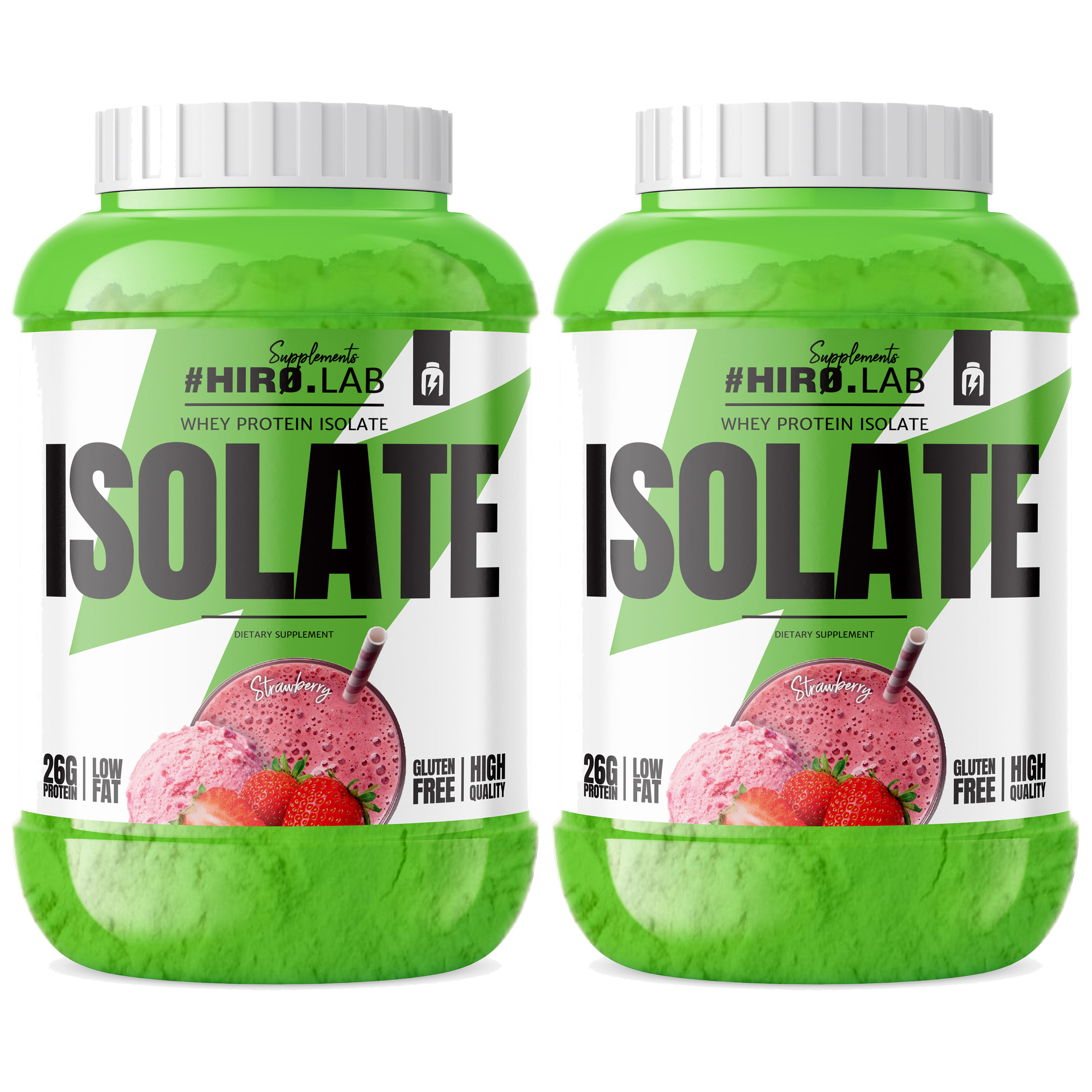 HIRO.LAB Whey Protein Isolate - 2x 1800g