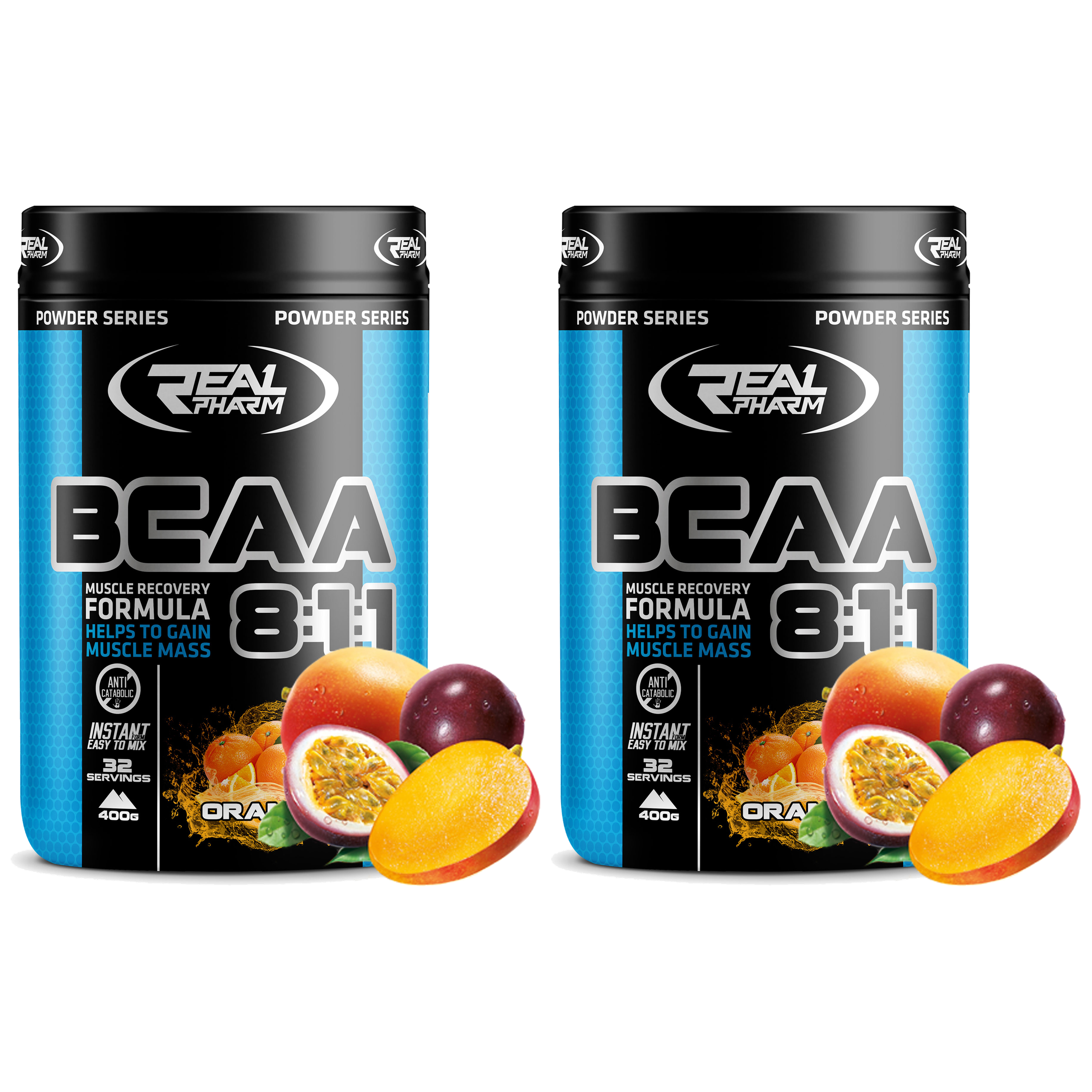 REAL PHARM BCAA 8:1:1 - 2x 400g