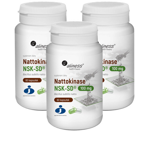 ALINESS Nattokinase NSK-SD 100mg - 3x 60caps.