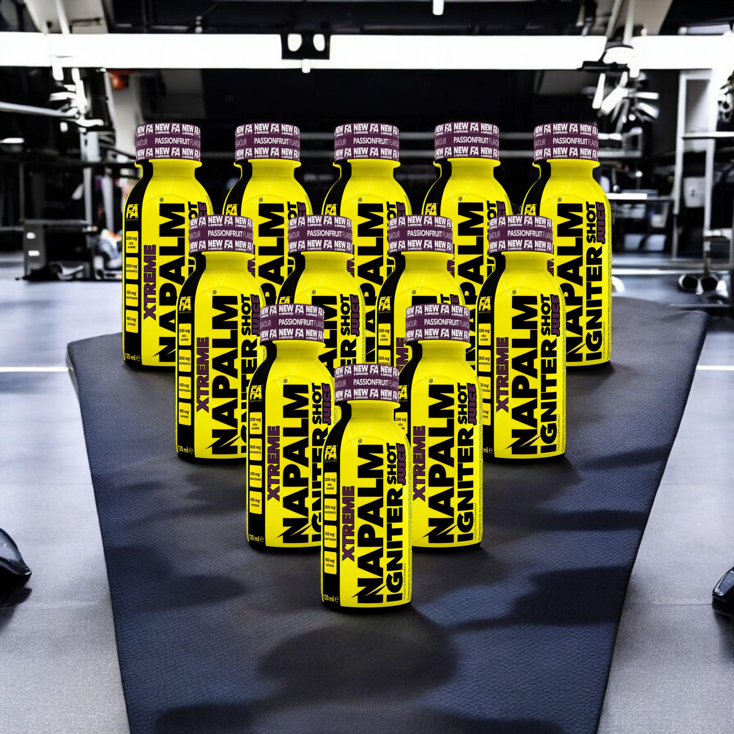 FITNESS AUTHORITY - Napalm Igniter Juice Shot - 12x 3x 120ml