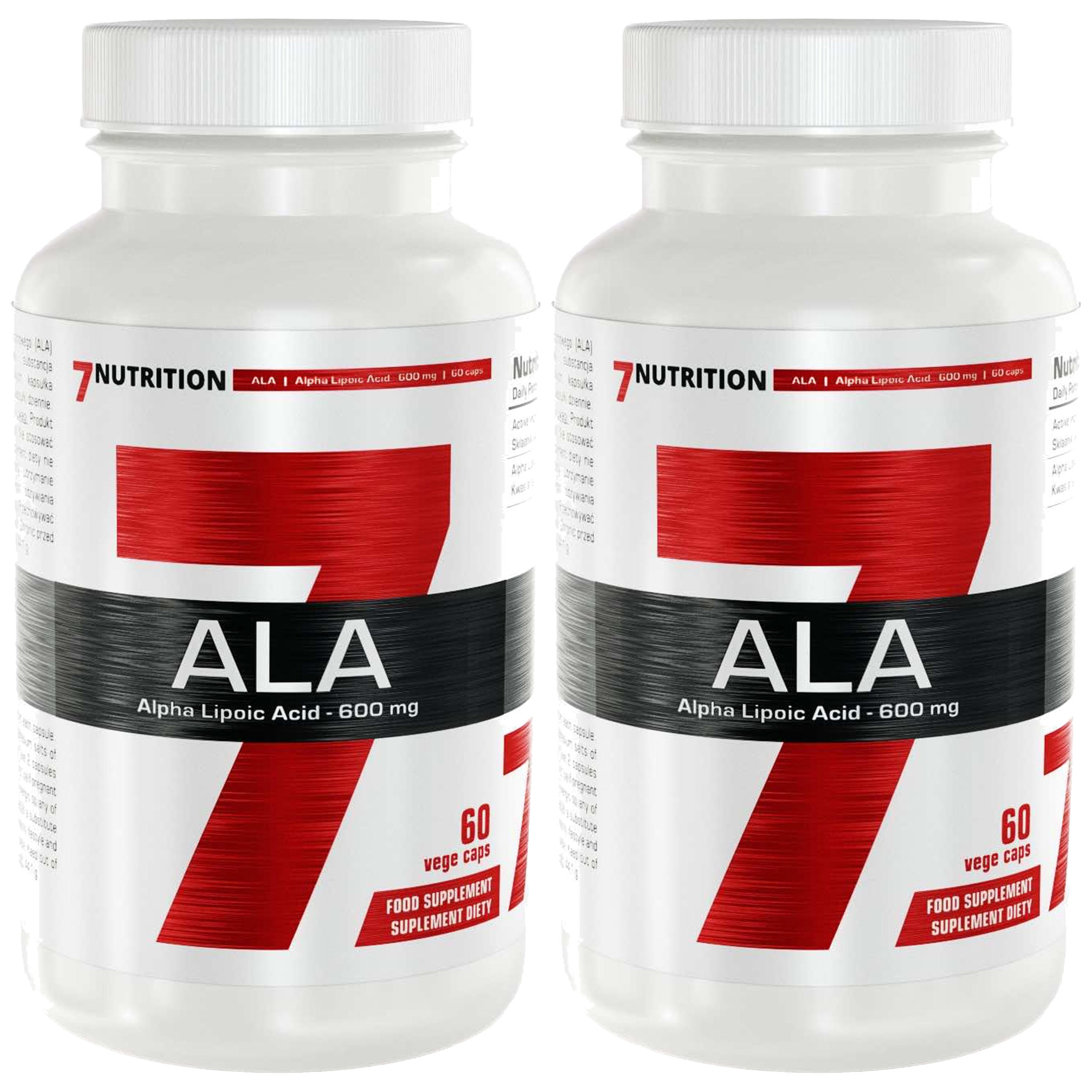 7 NUTRITION ALA 600mg - 2x 60vcaps