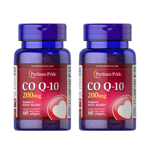 Puritan's Pride Coenzyme Q-10 200mg - 2x 60softgels.