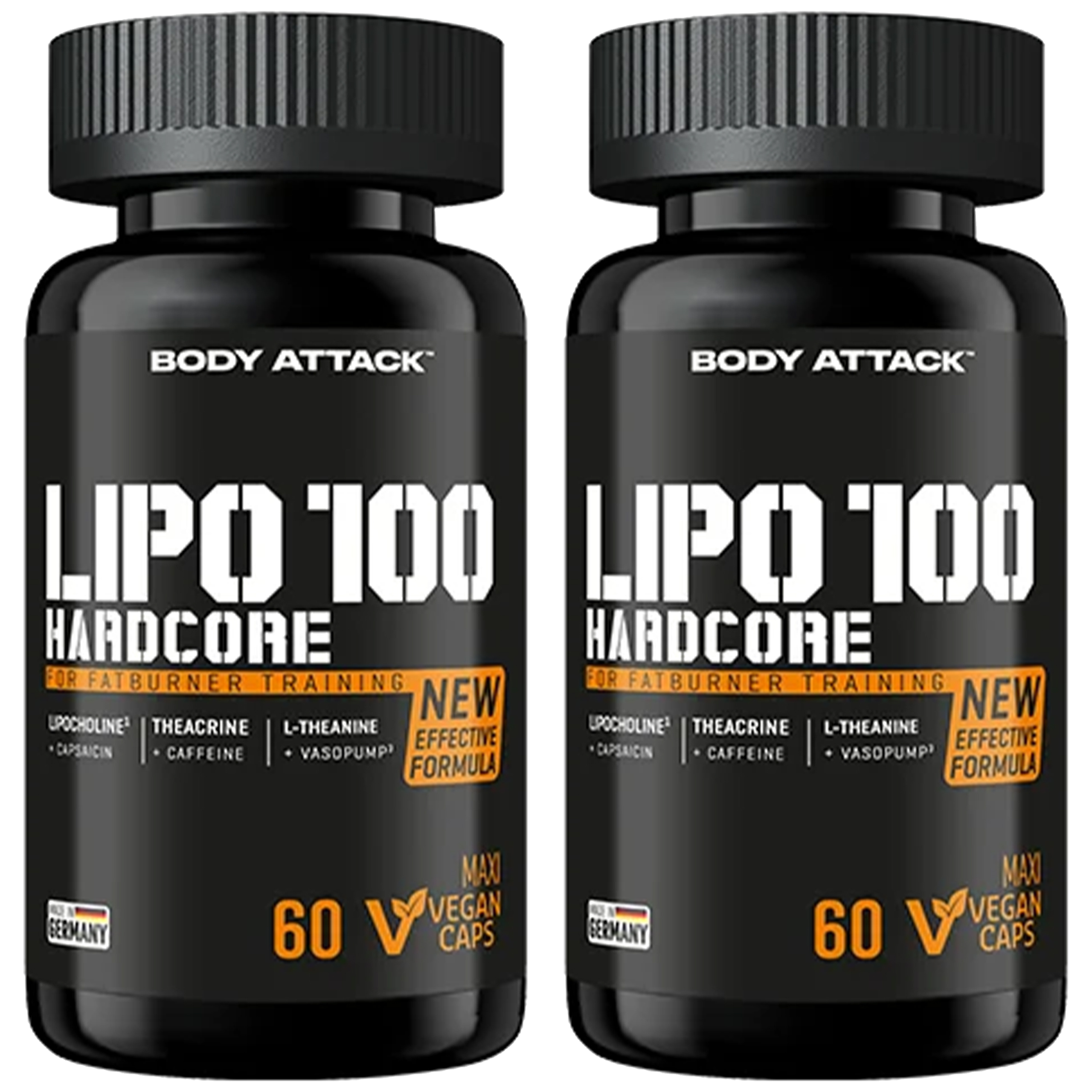 Body Attack Lipo 100 Hardcore 2x 60 vcaps