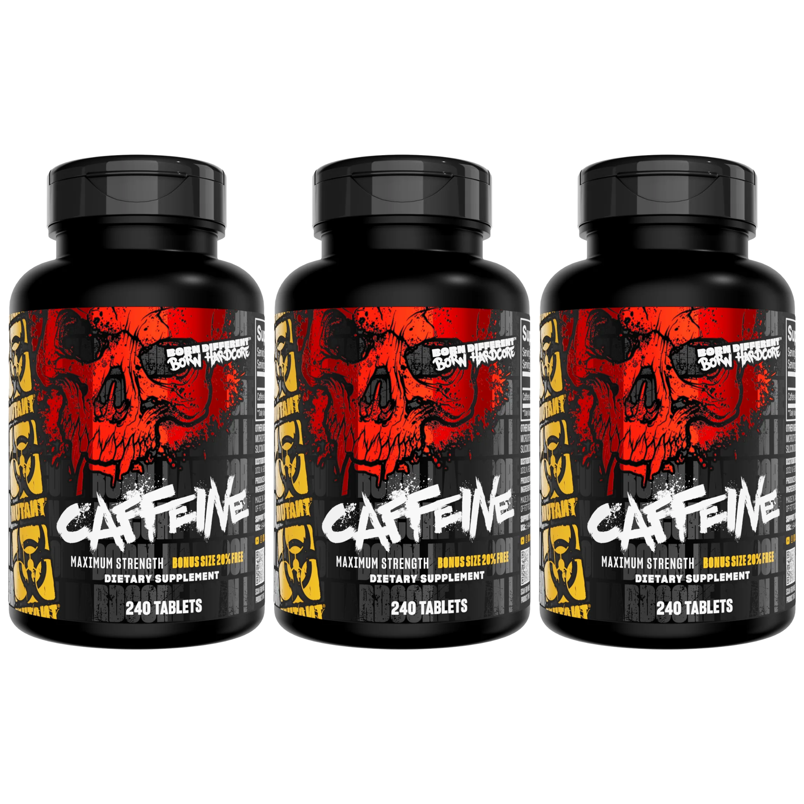 MUTANT Core Caffeine - 3x 240tabs