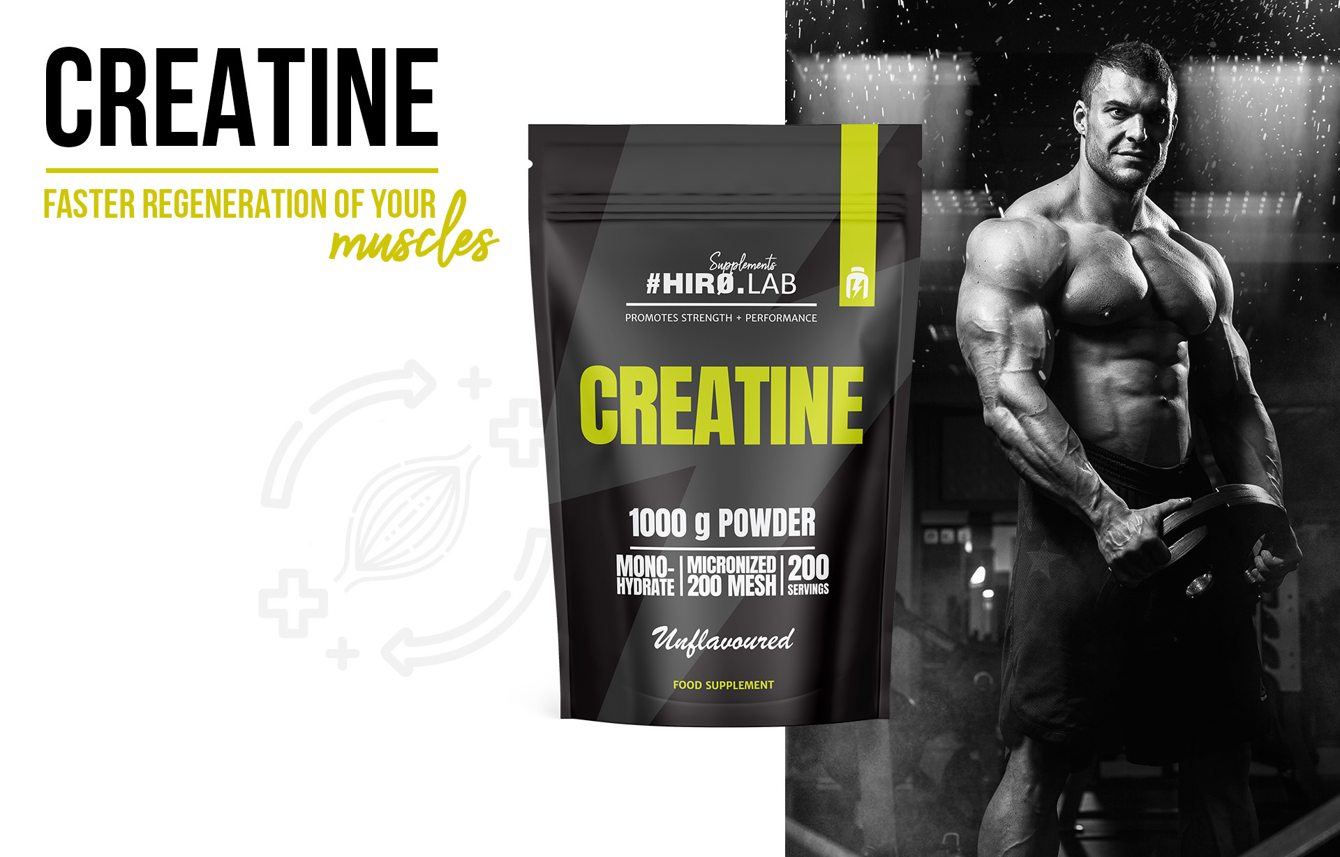 HIRO.LAB Creatine - 1000g - Unflavored