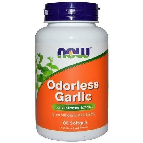 NOW Odorless Garlic - 2x 100soft gels