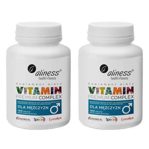 ALINESS - Vitamin Complex For Men - 2x 120tabs.