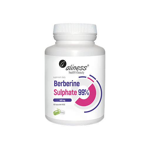 ALINESS Berberine Sulphate 99% 400 mg - 2x 60vcaps