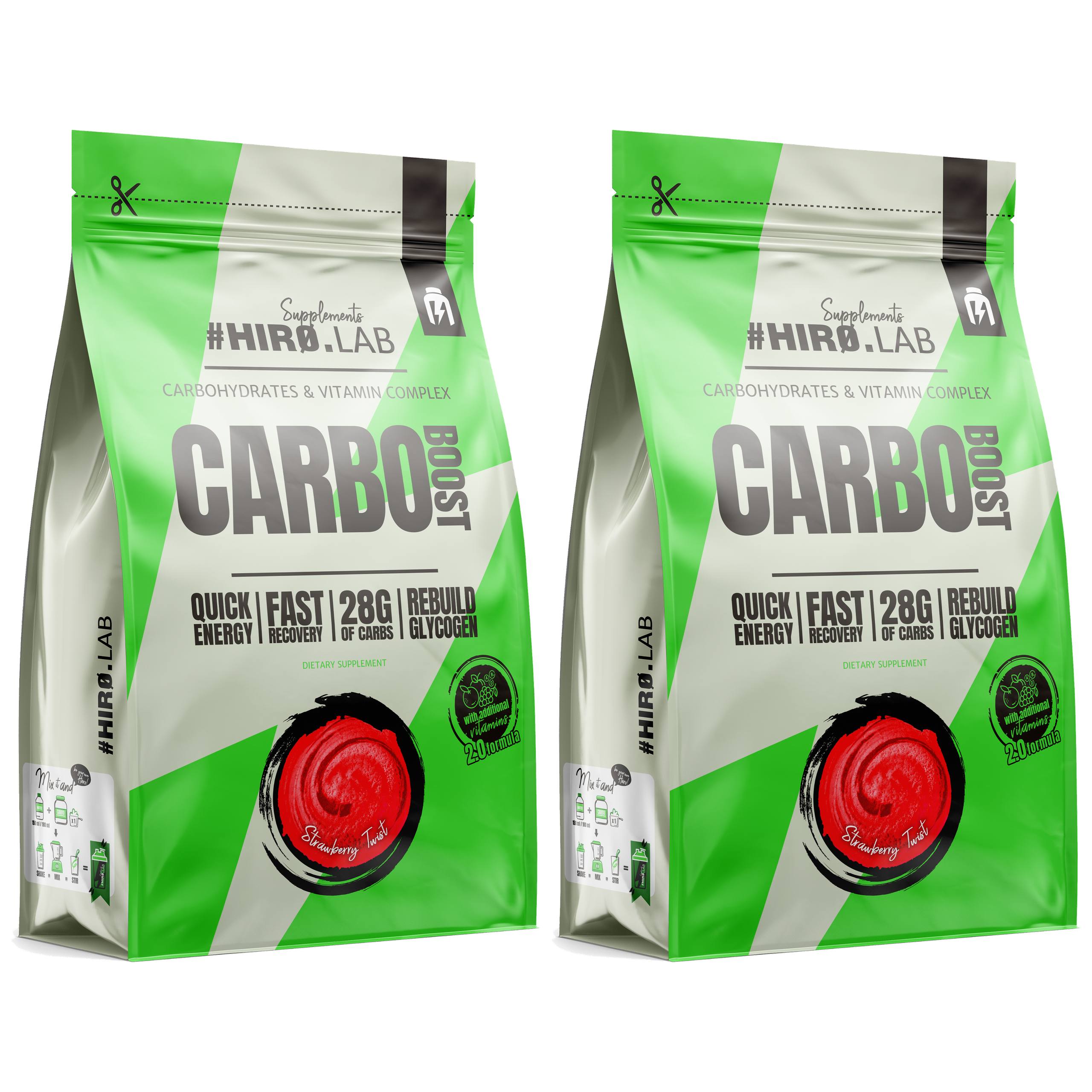 HIRO.LAB Carbo Boost - 2x 1000g