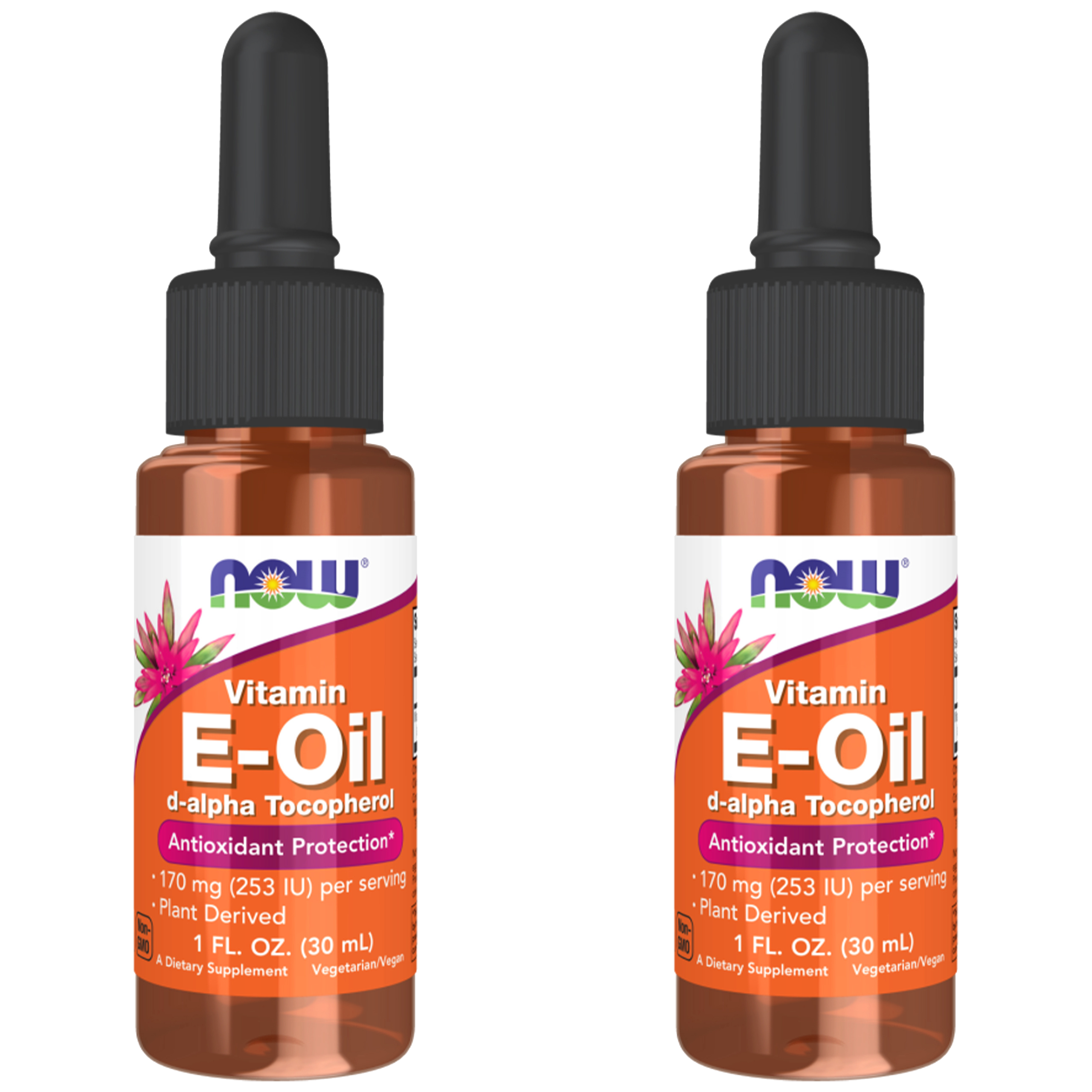 NOW Vitamin E-Oil (d-alpha Tocopherol) 253IU - 2x 30ml
