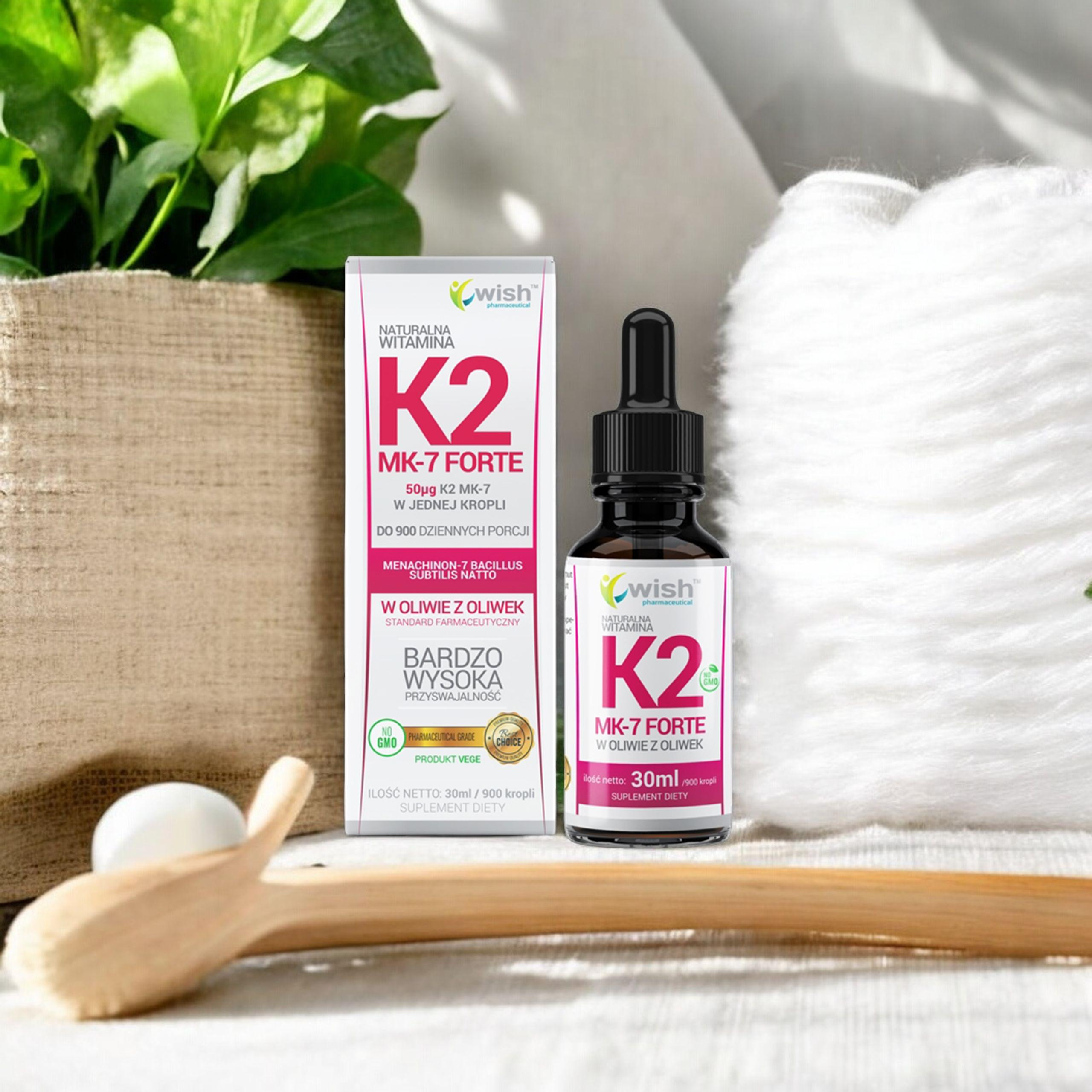 WISH Pharmaceutical Vitamin K2 Mk-7 Forte - 2x 30ml