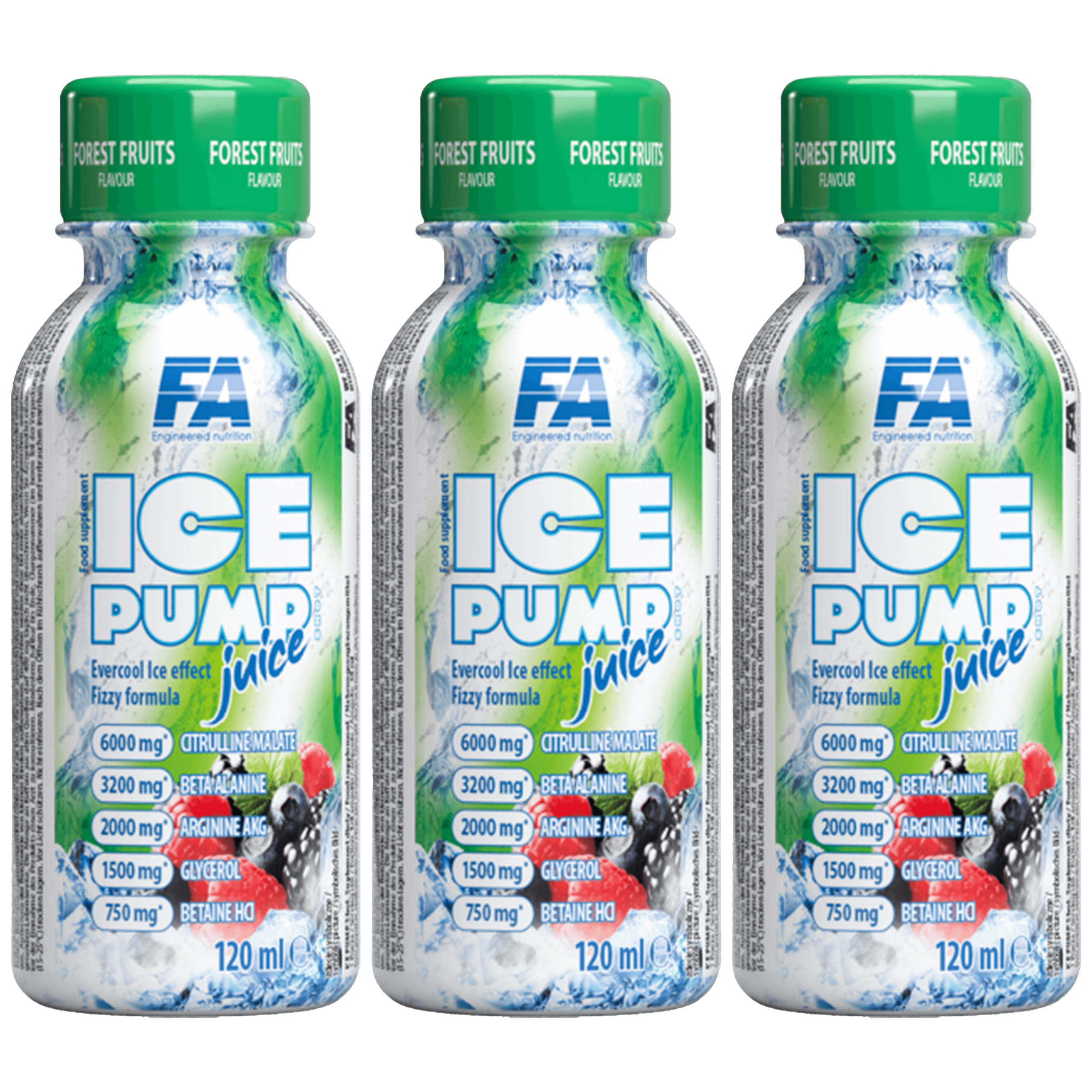 FITNESS AUTHORITY ICE Pump Juice - 3x 120ml