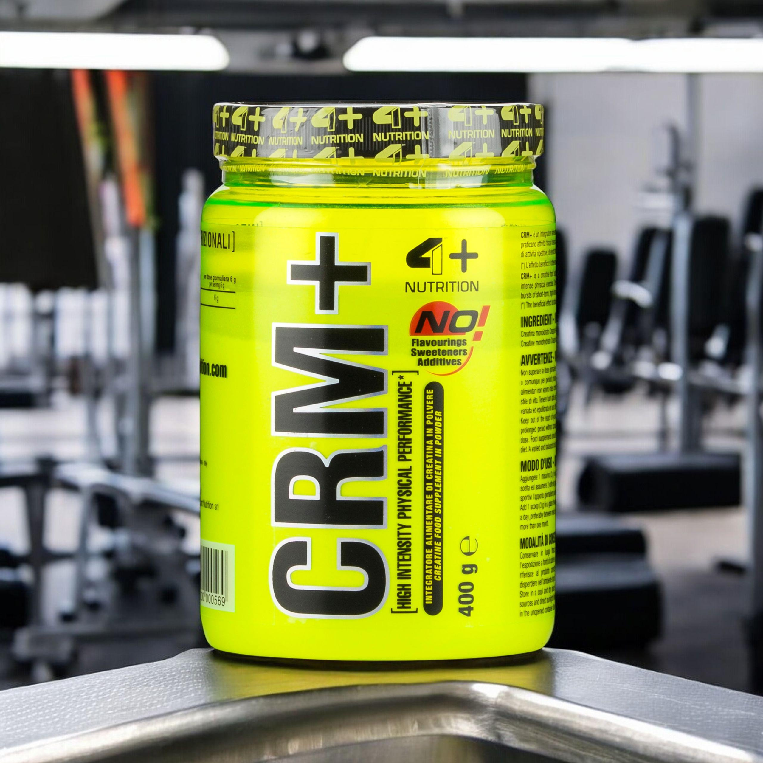4+ NUTRITION Creatine Monohydrate Creapure CRM+ - 2x 400g