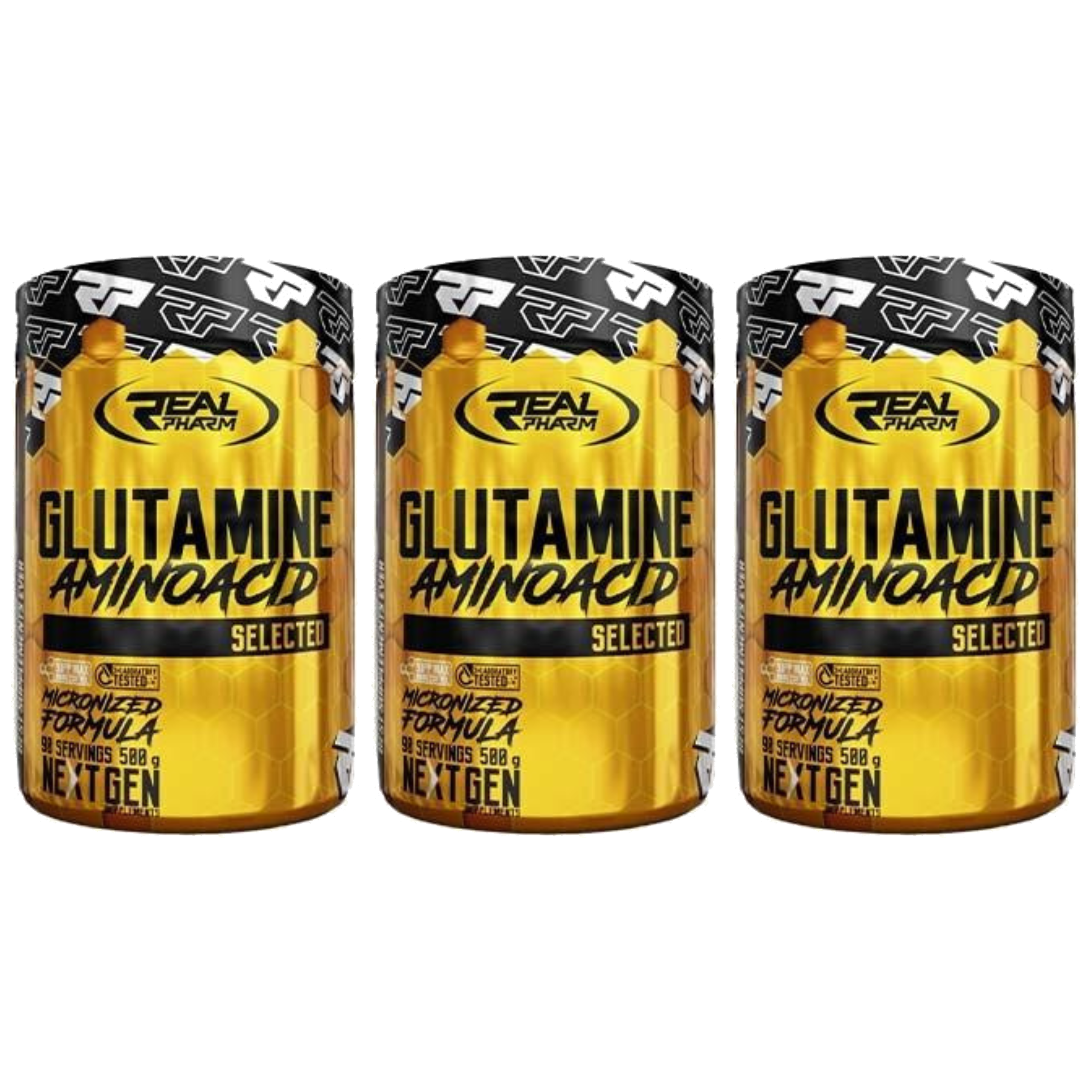 REAL PHARM - Glutamine - 3x 500g