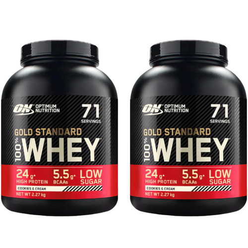 OPTIMUM NUTRITION - Whey Gold Standard - 2x 2270g - Cookies & Cream