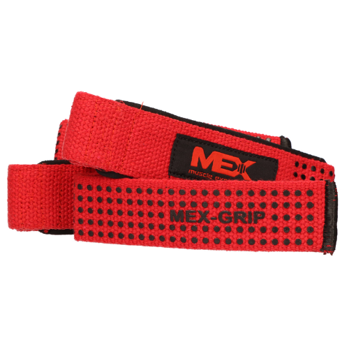 MEX NUTRITION - Lift Straps - Red - 56cm - WYPRZEDAŻ