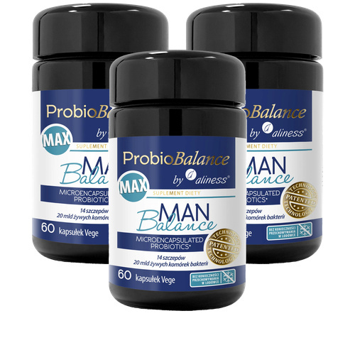 ALINESS - ProbioBalance Max Man Balance 20 mld. - 3x 60vcaps.