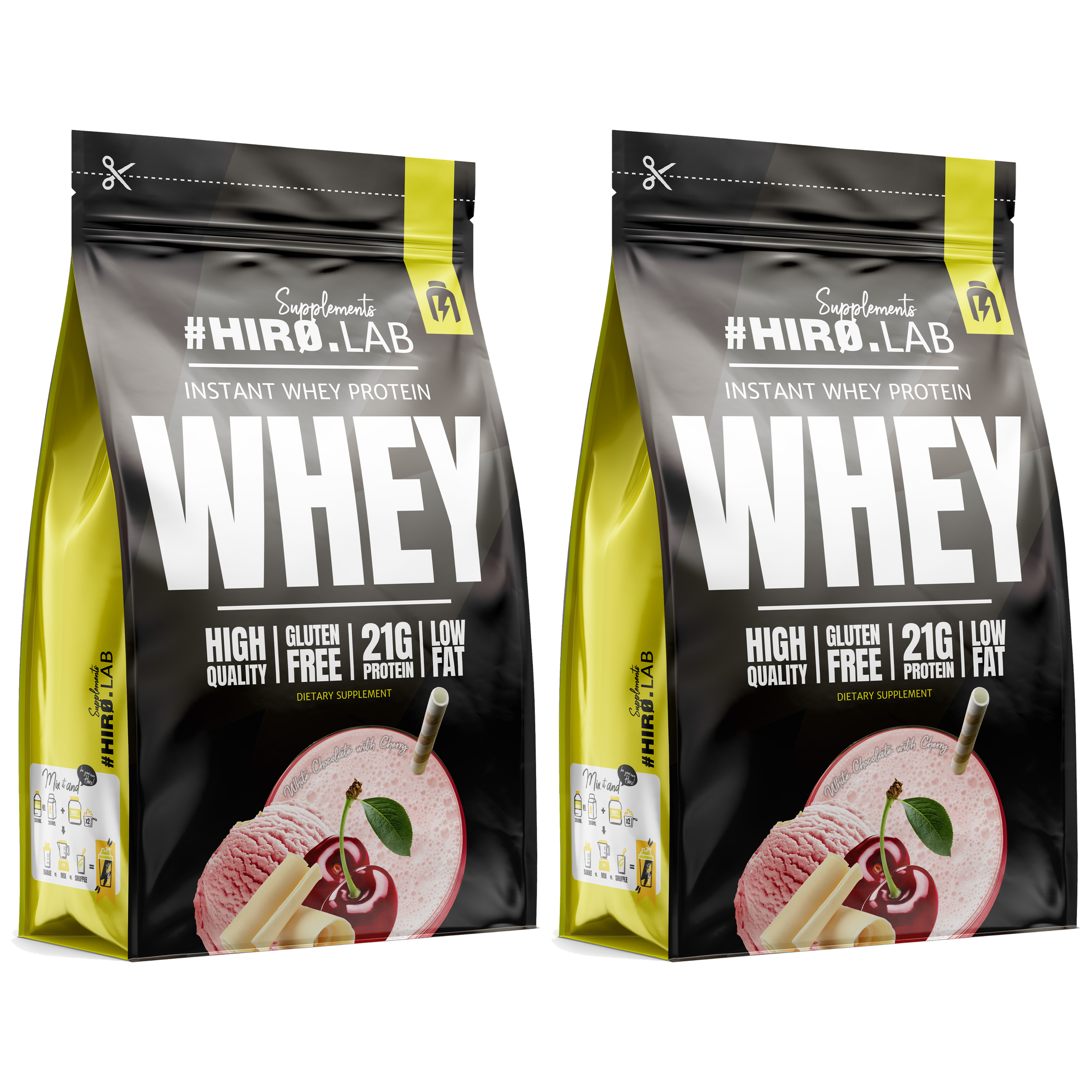 HIRO.LAB Instant Whey Protein - 2x 2000g (BAG)