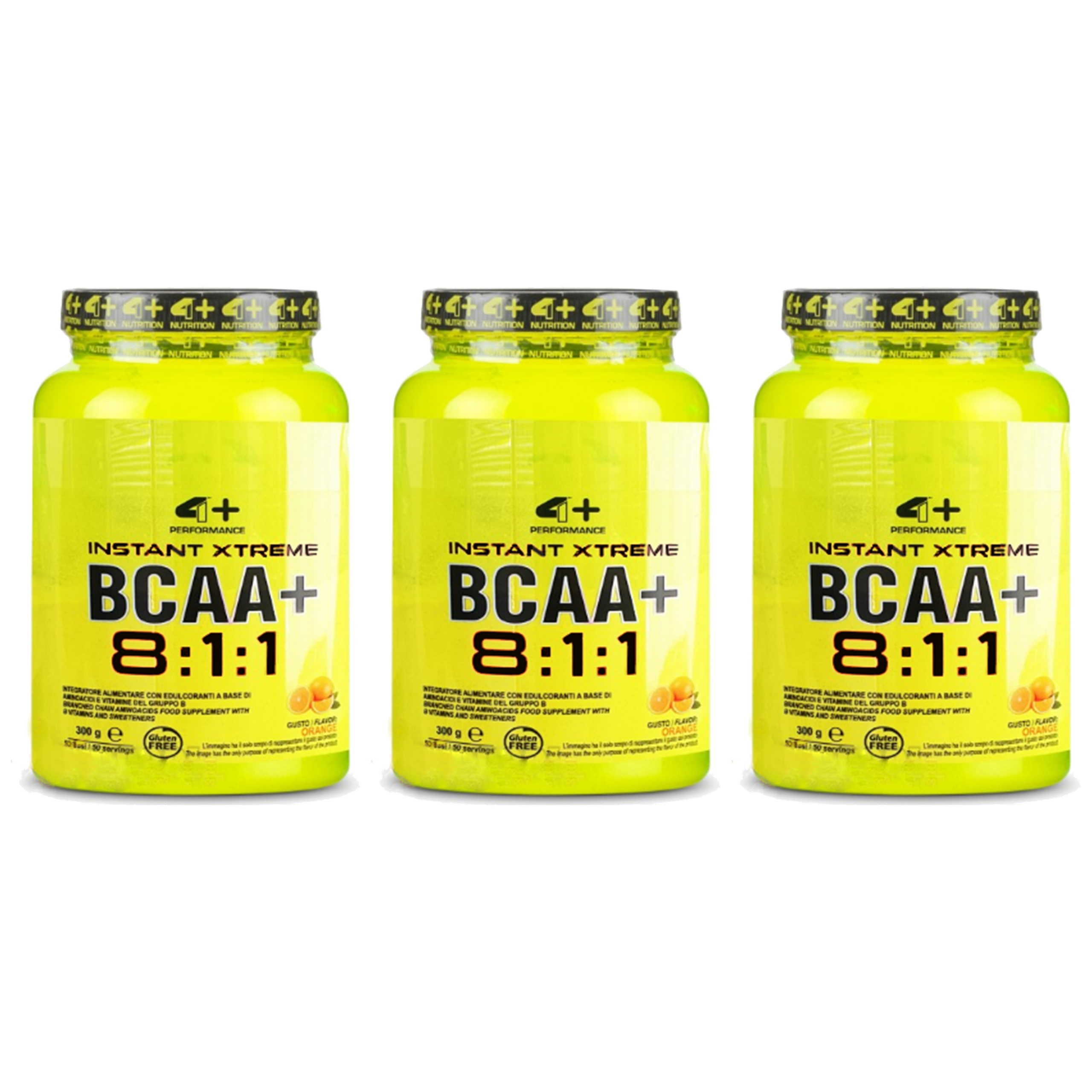 4+ NUTRITION BCAA Instant Xtreme 8:1:1 - 3x 300g