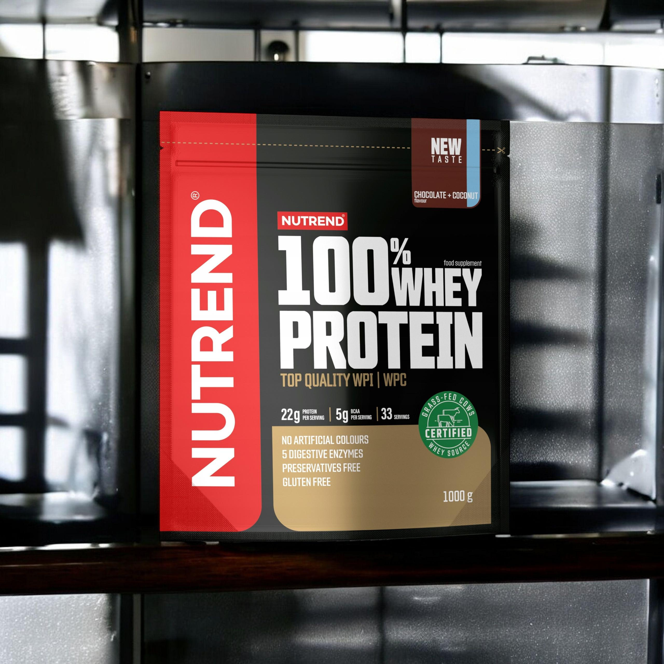 NUTREND 100% Whey Protein - 3x 1000g