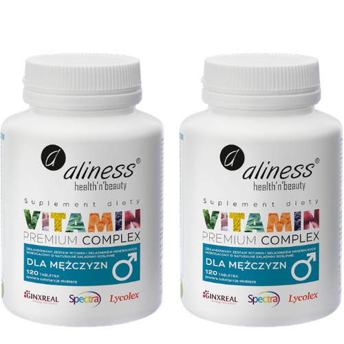 ALINESS - Vitamin Complex For Men - 2x 120tabs.