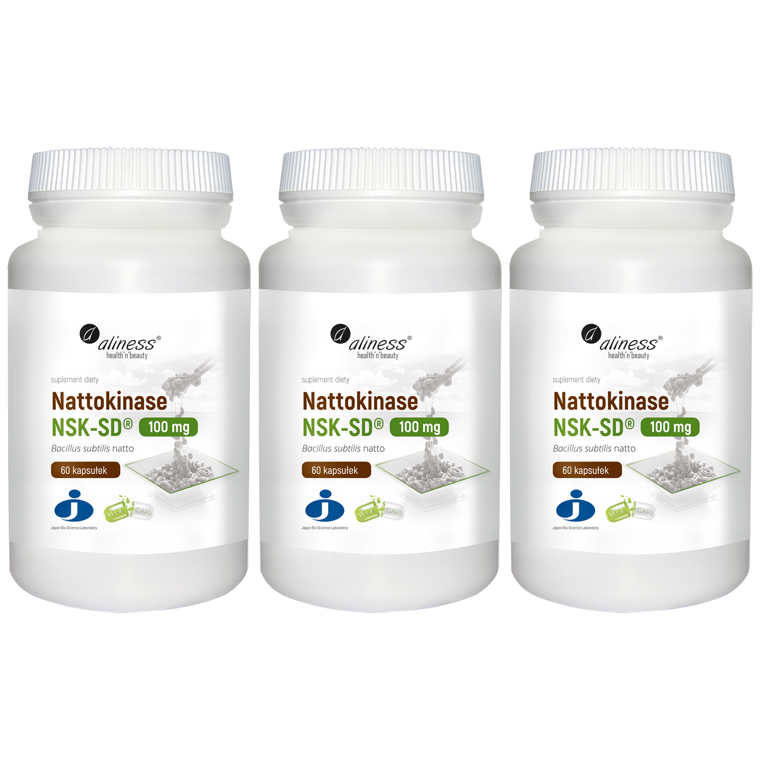 ALINESS Nattokinase NSK-SD 100mg - 3x 60caps.
