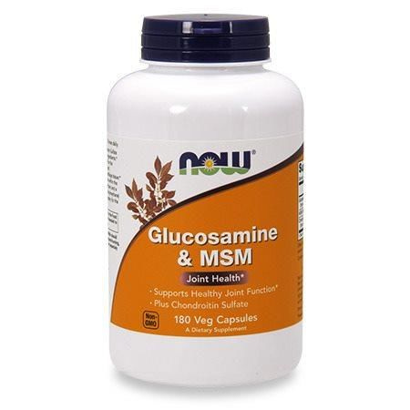 NOW Glucosamine & MSM - 180vegcaps