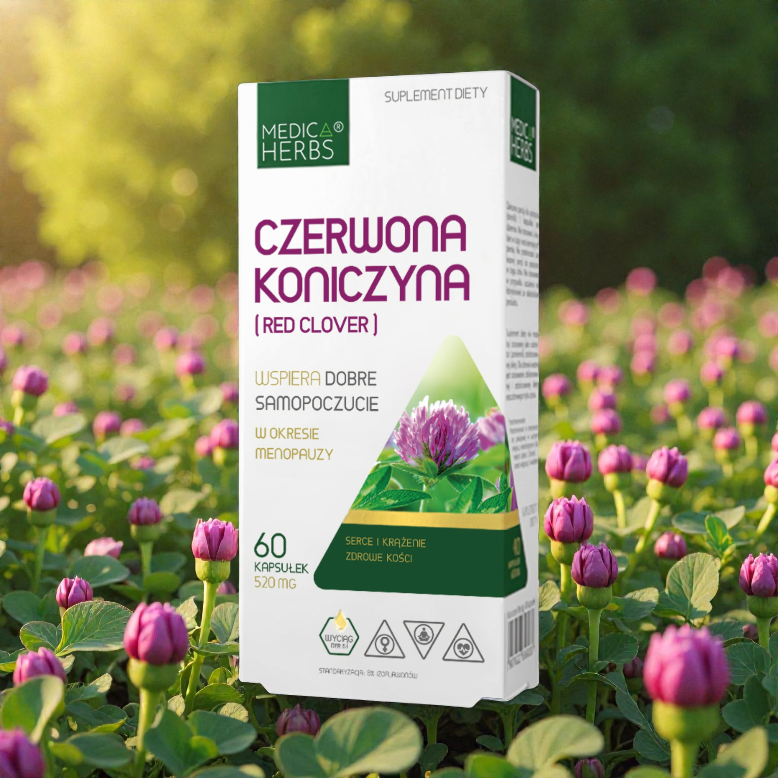 MEDICA HERBS - Czerwona Koniczyna 520mg - 2x 60caps.