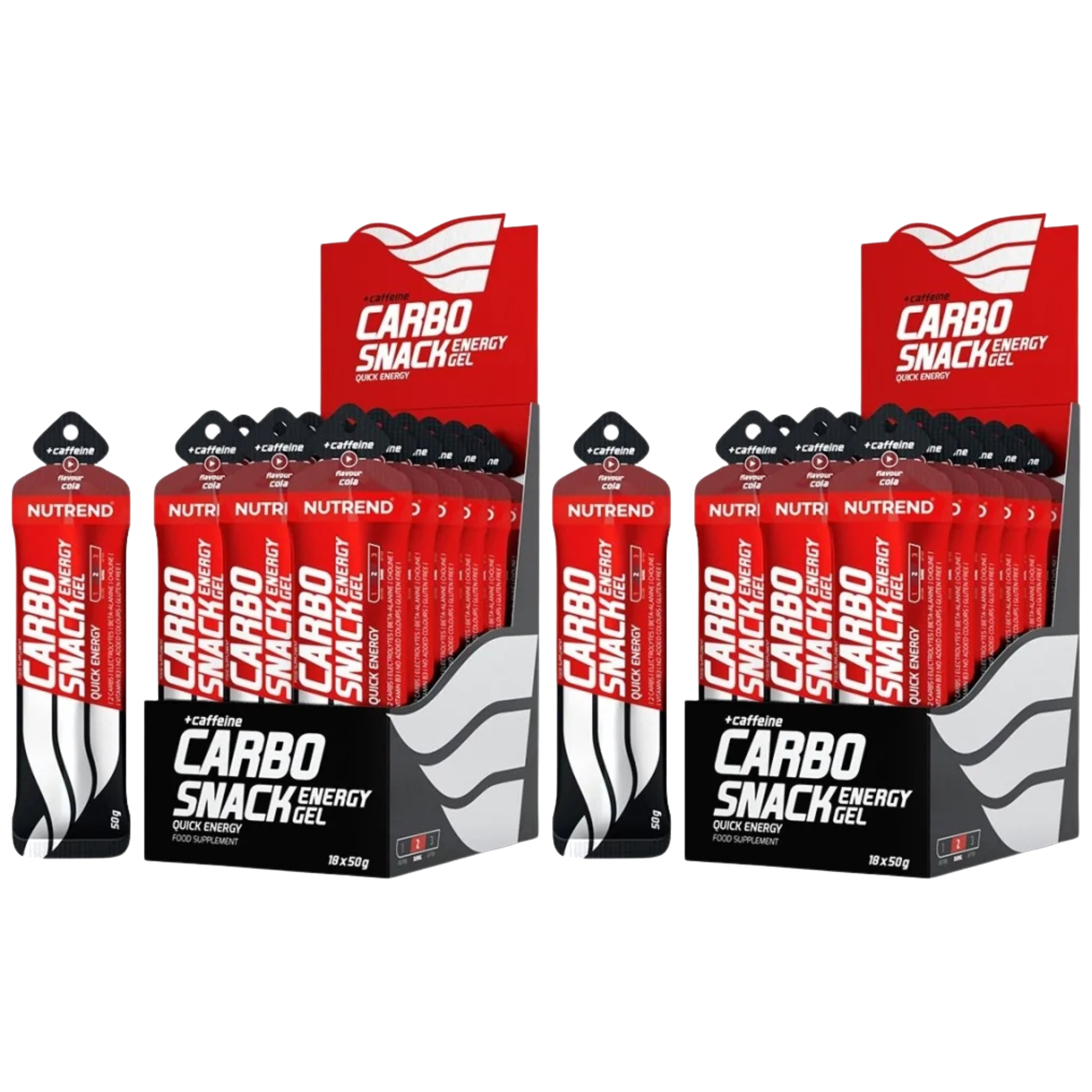 NUTREND - Carbosnack with Coffeine - 18x 2x 50g