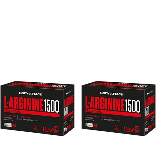 BODY ATTACK L-Arginine 1500 - 2x 120vcaps