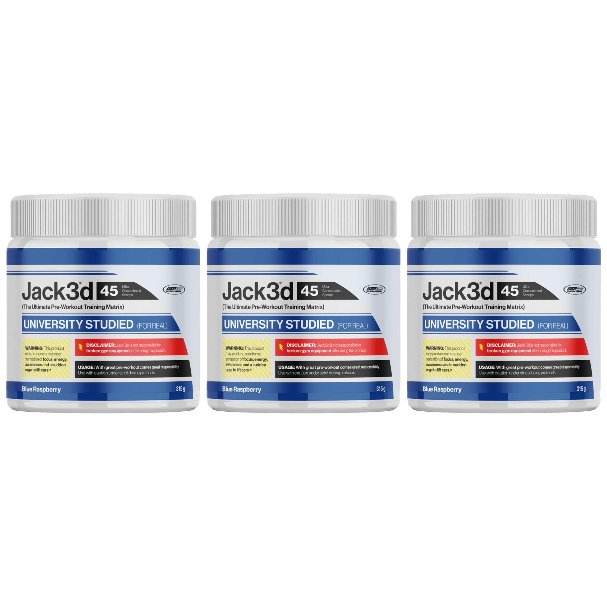USP LABS - Jack3d Advanced Preworkout - 3x 315g