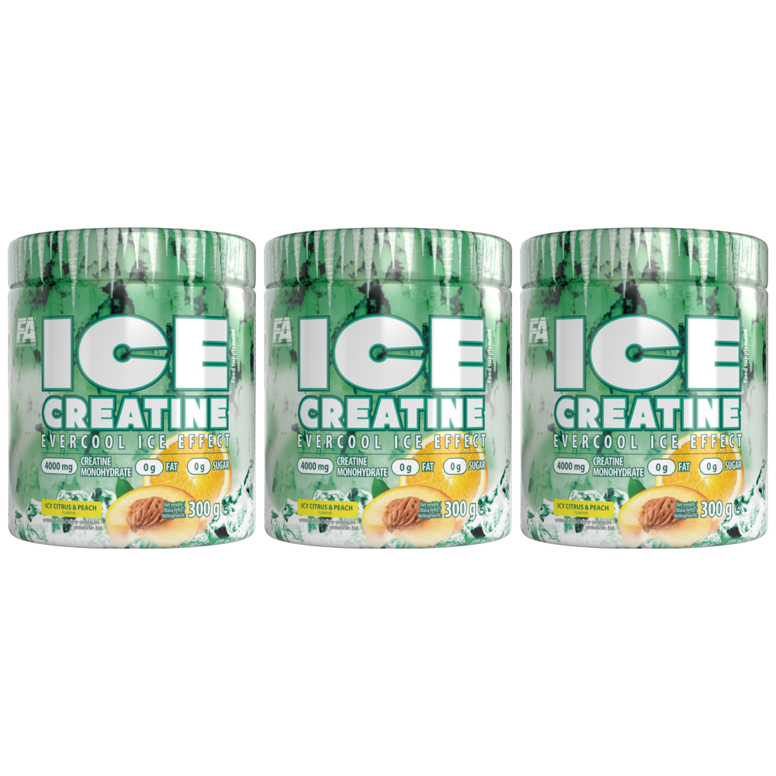 FITNES AUTHORITY Ice Creatine - 3x 300g