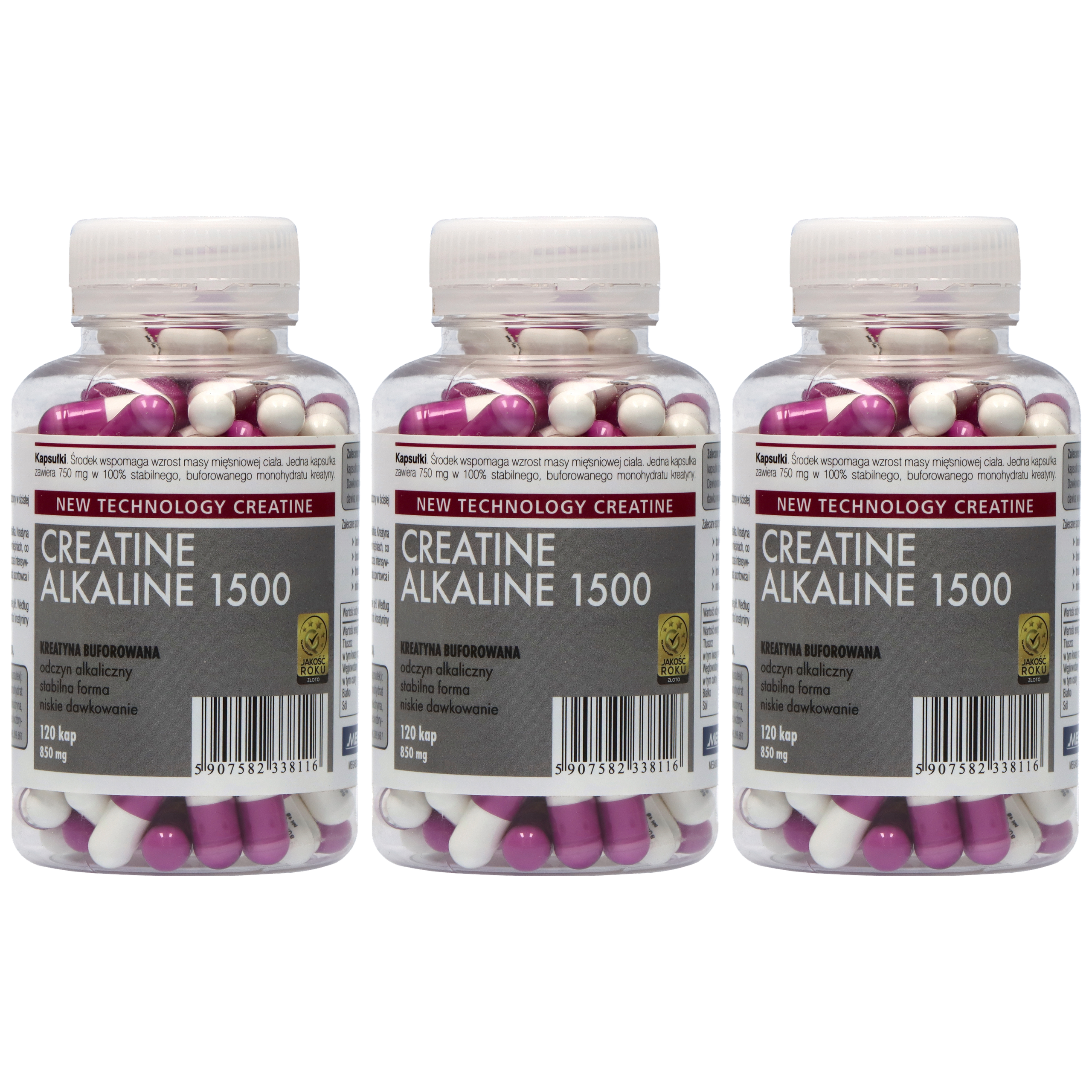 MEGABOL Creatine Alkaline - 3x 120caps