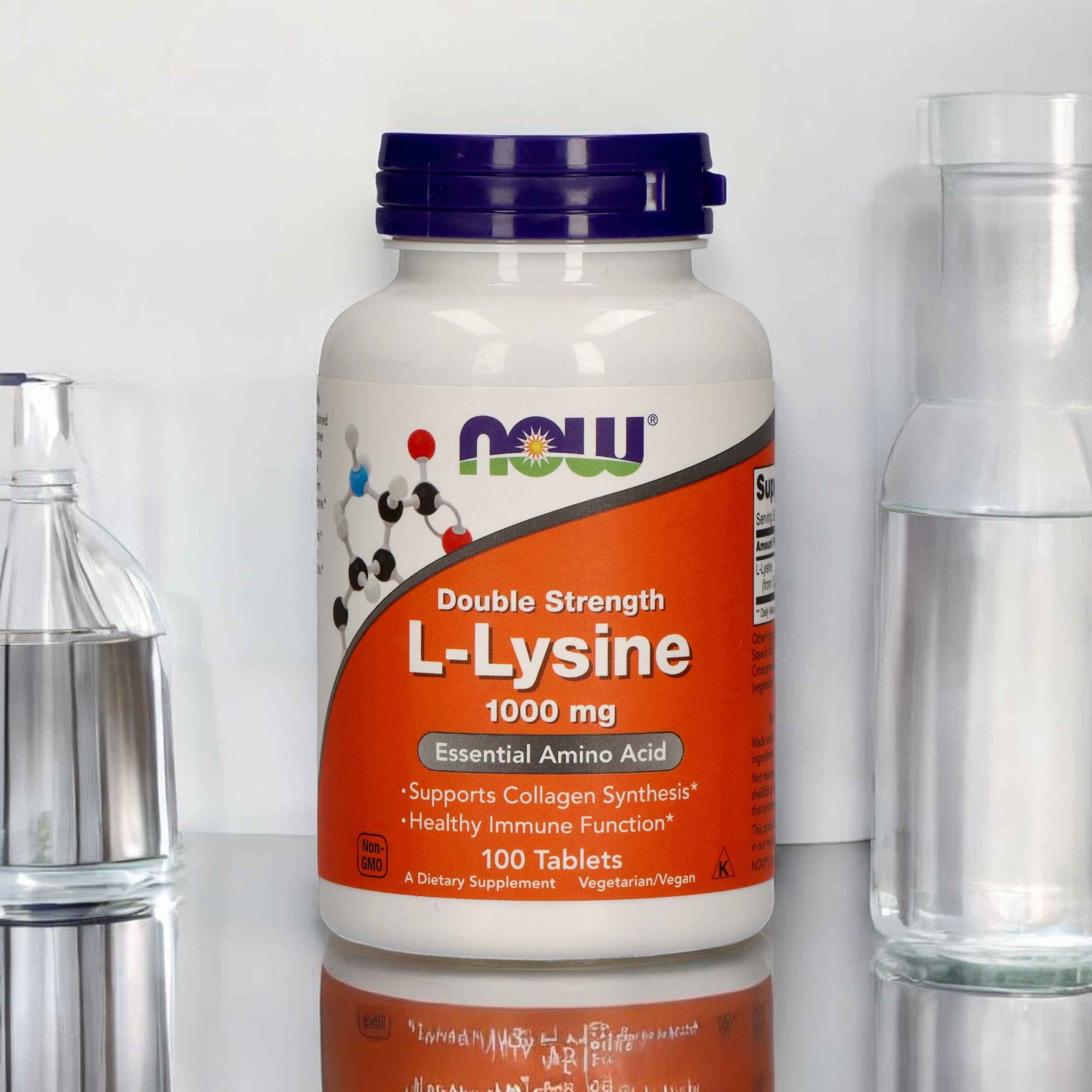 NOW L-Lysine 1000mg - 3x 100tabs