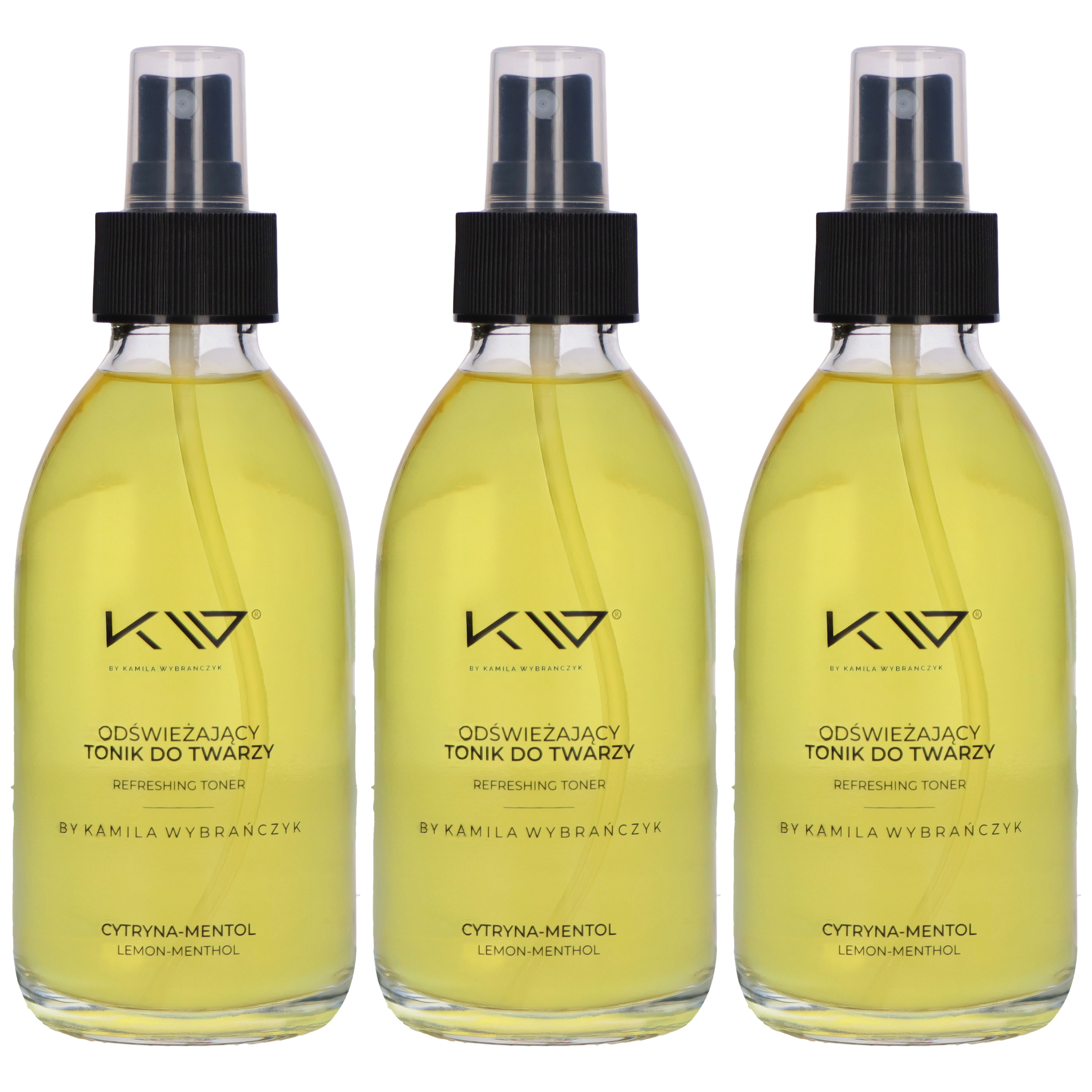 KAMILA WYBRAŃCZYK - Odświeżający Tonik do Twarzy - 3x 200ml 