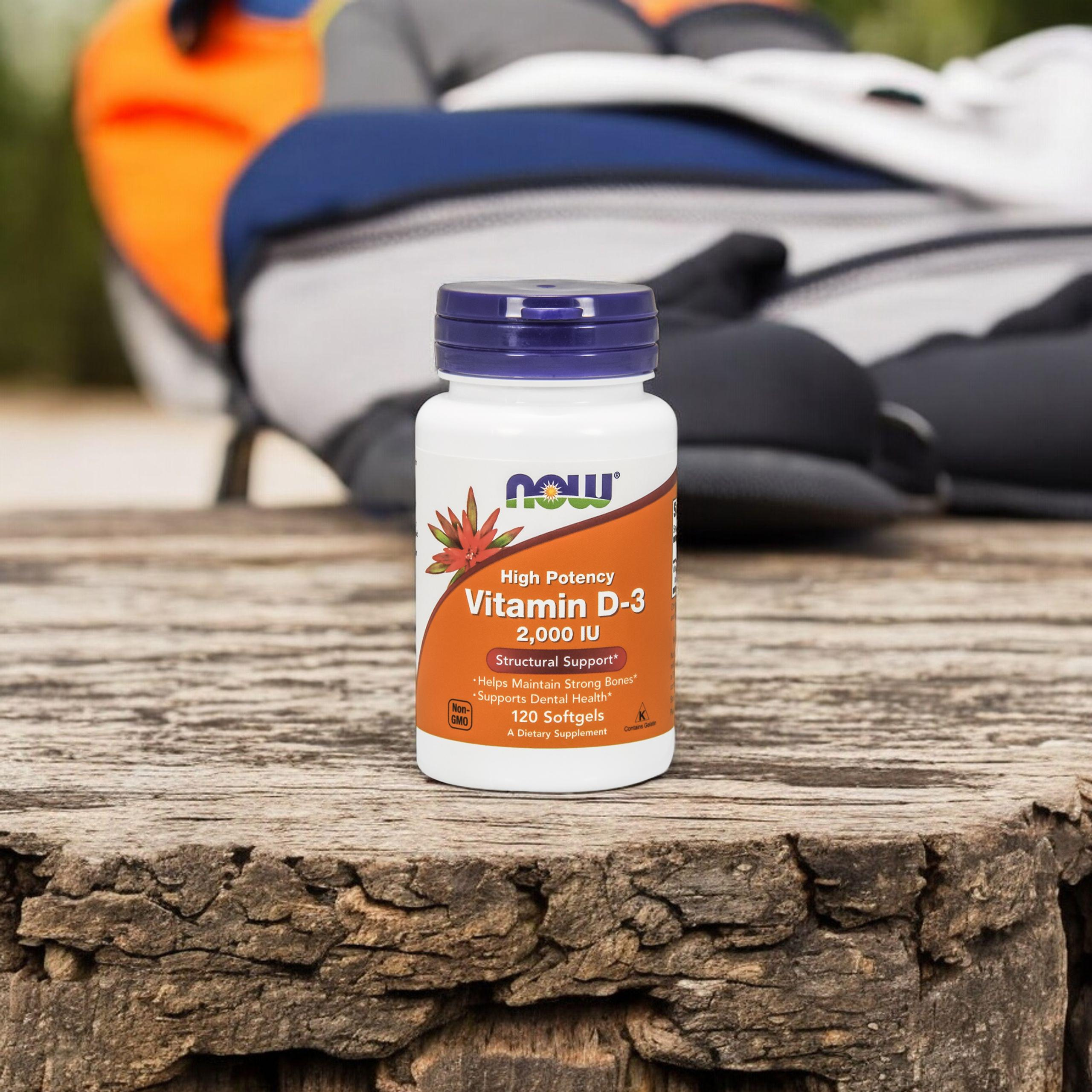 NOW Vitamin D3 2000IU - 2x 120softgels