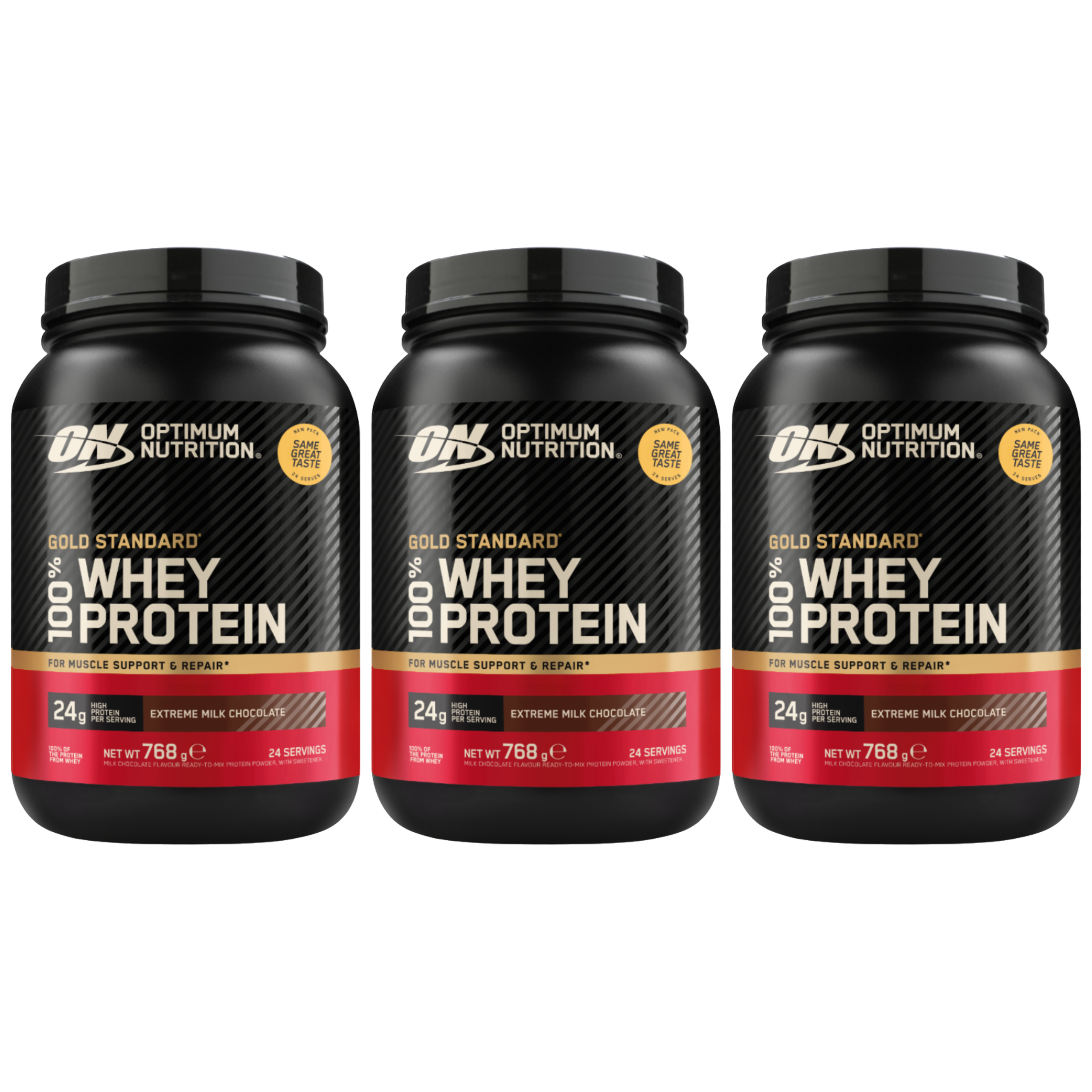 OPTIMUM NUTRITION Whey Gold Standard - 3x 768g