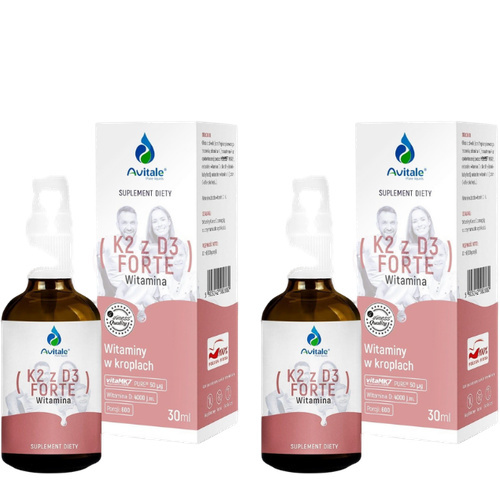 ALINESS - Avitale Witamina K2 MK7 + D3 Forte - 2x 30ml