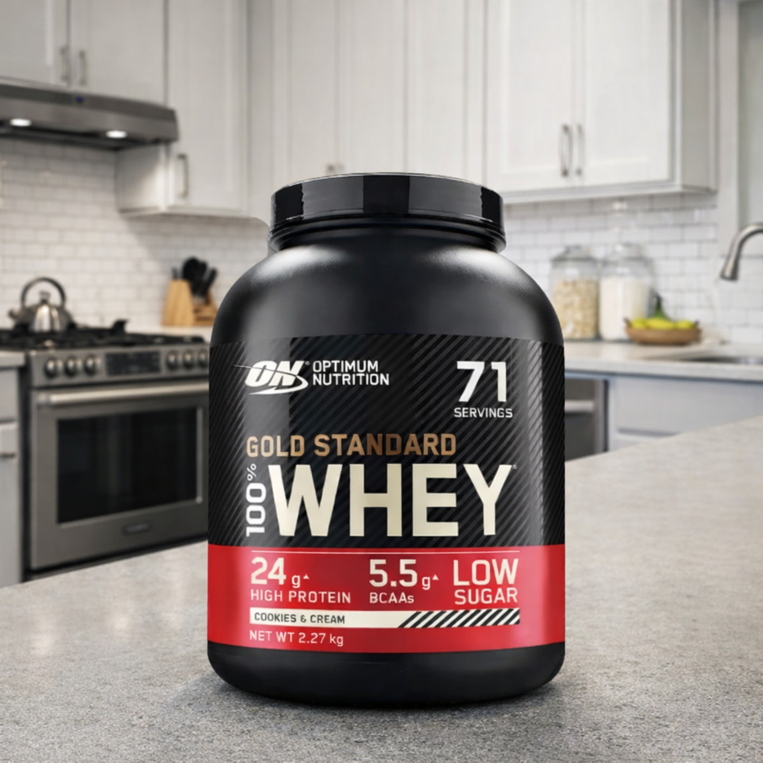 OPTIMUM NUTRITION - Whey Gold Standard - 2x 2270g - Cookies & Cream