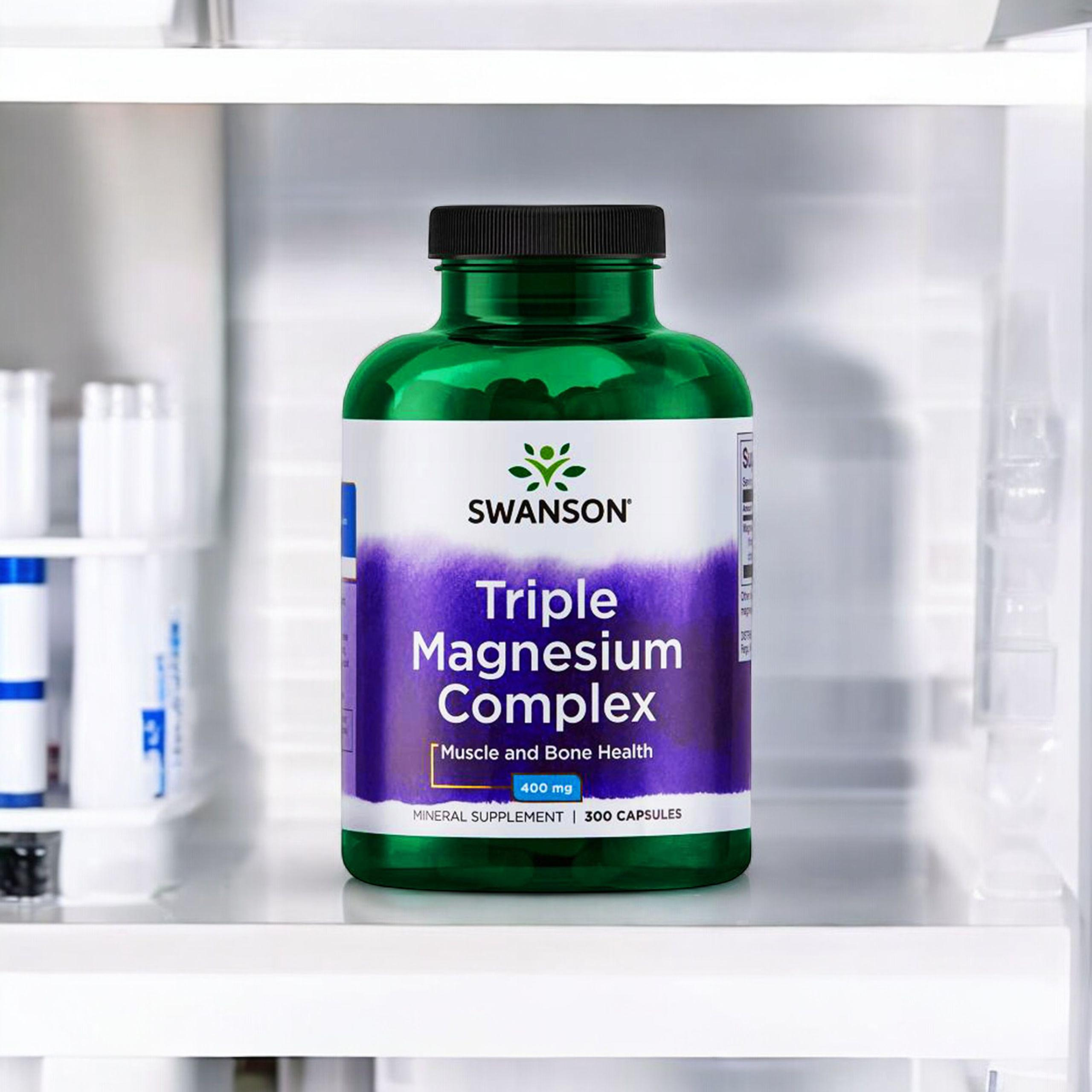 SWANSON Triple Magnesium Complex 400mg - 3x 300caps.