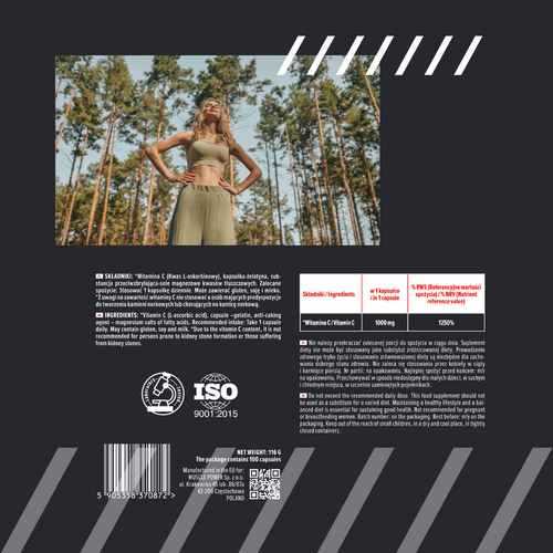 MP NUTRITION Vitamin C 1000mg - 100caps - Witamina C