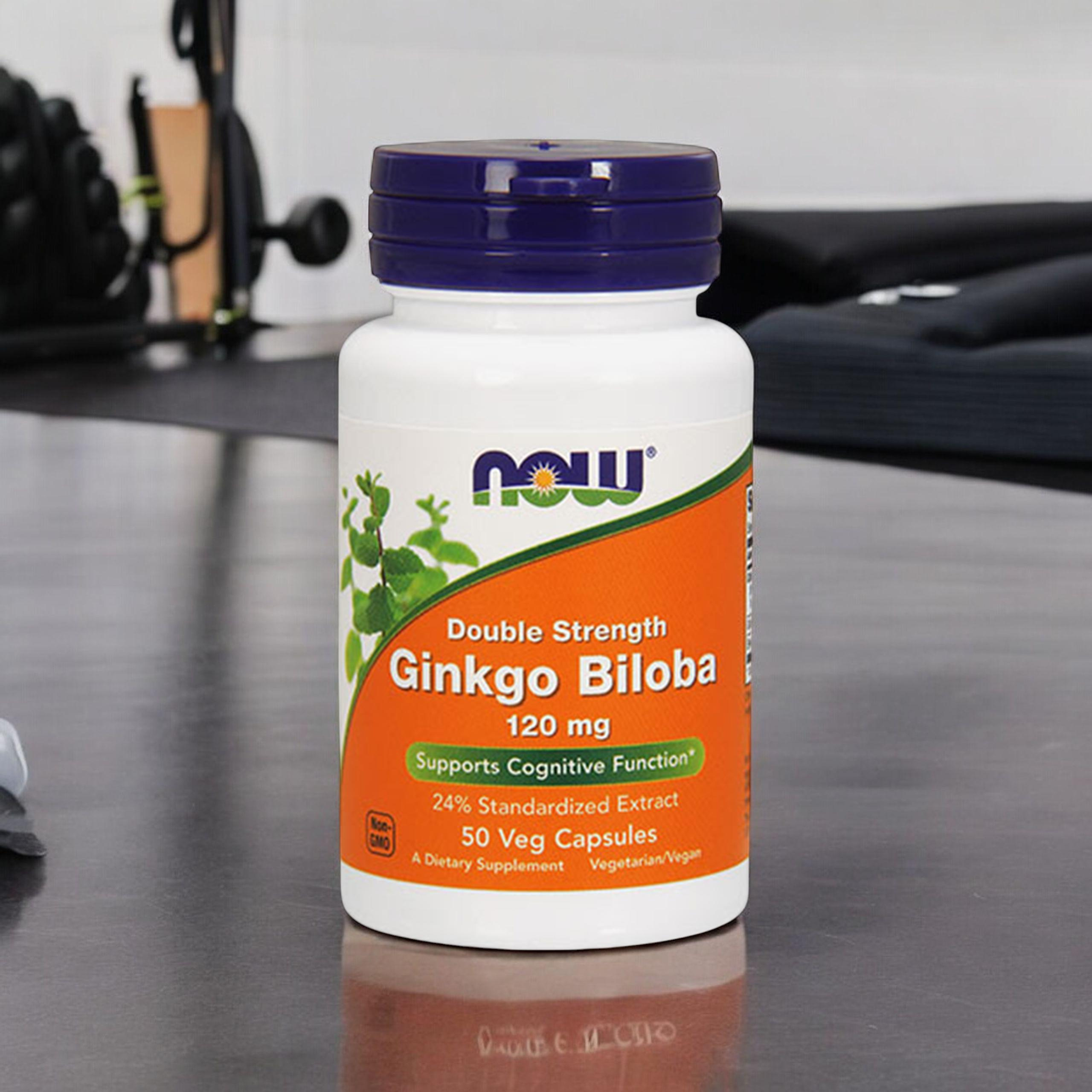 NOW Ginkgo Biloba Double Strenght - 2x 50vcaps.