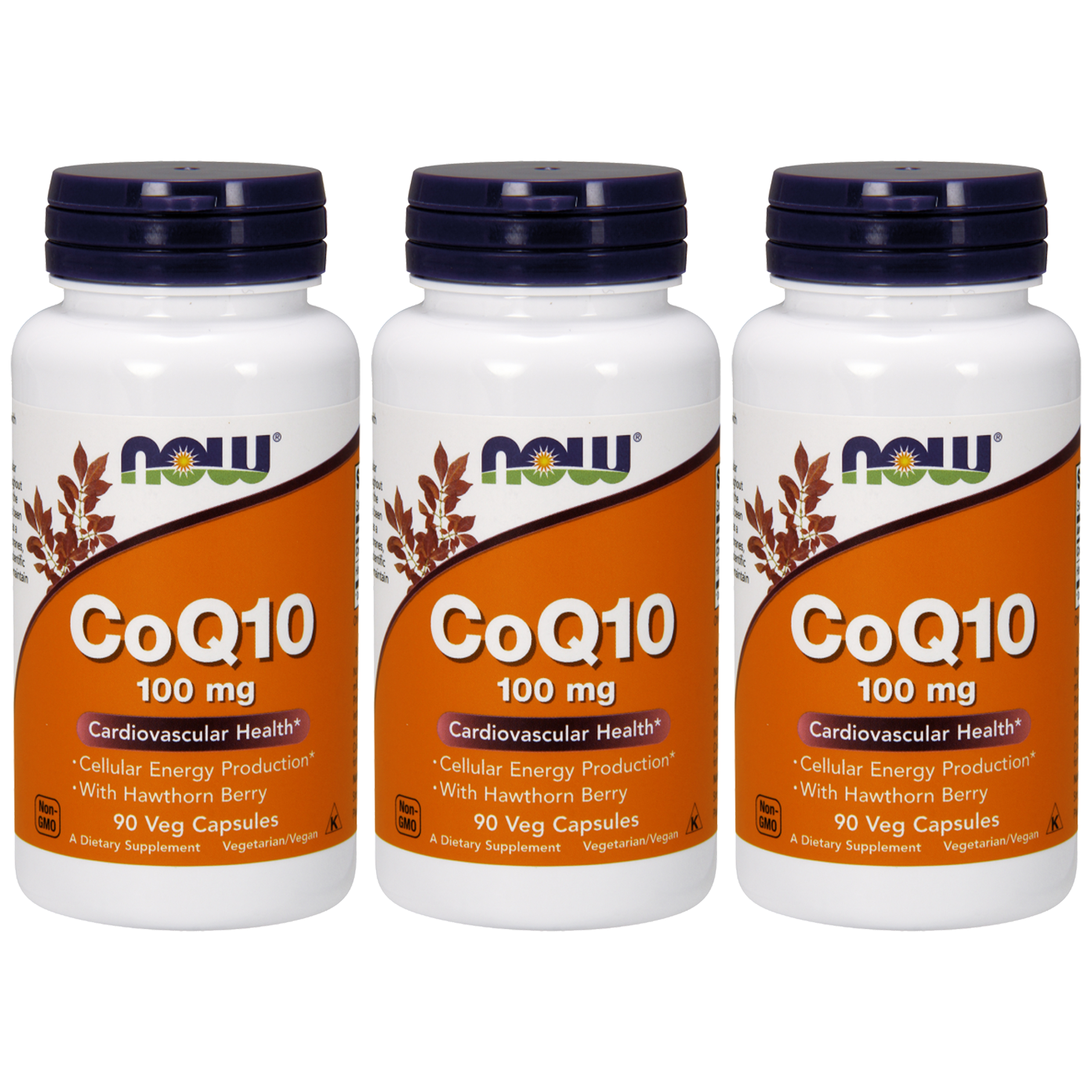 NOW CoQ10 ( Koenzym Q10 ) 100mg - 3x 90vegcaps