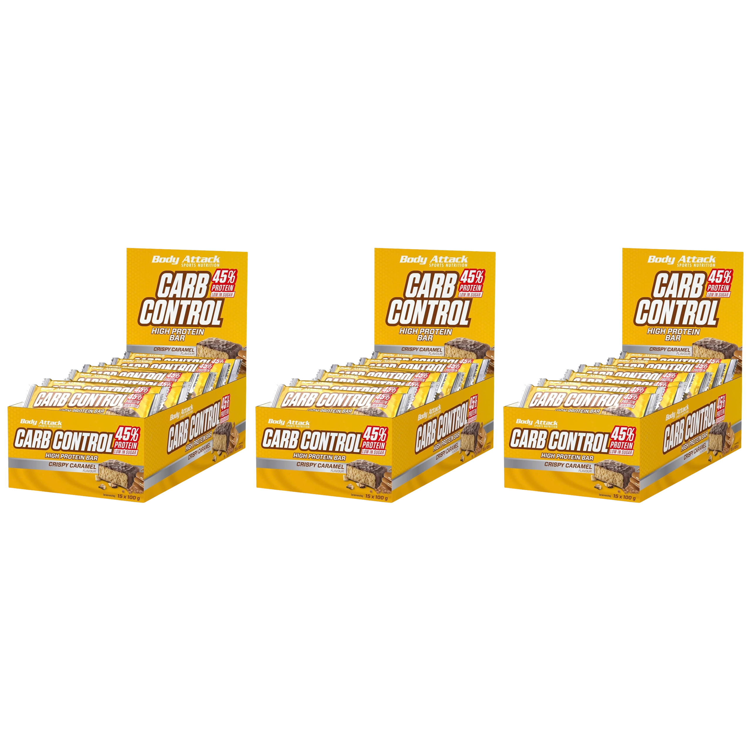 BODY ATTACK - Baton Carb Control - 15x 3x 100g 