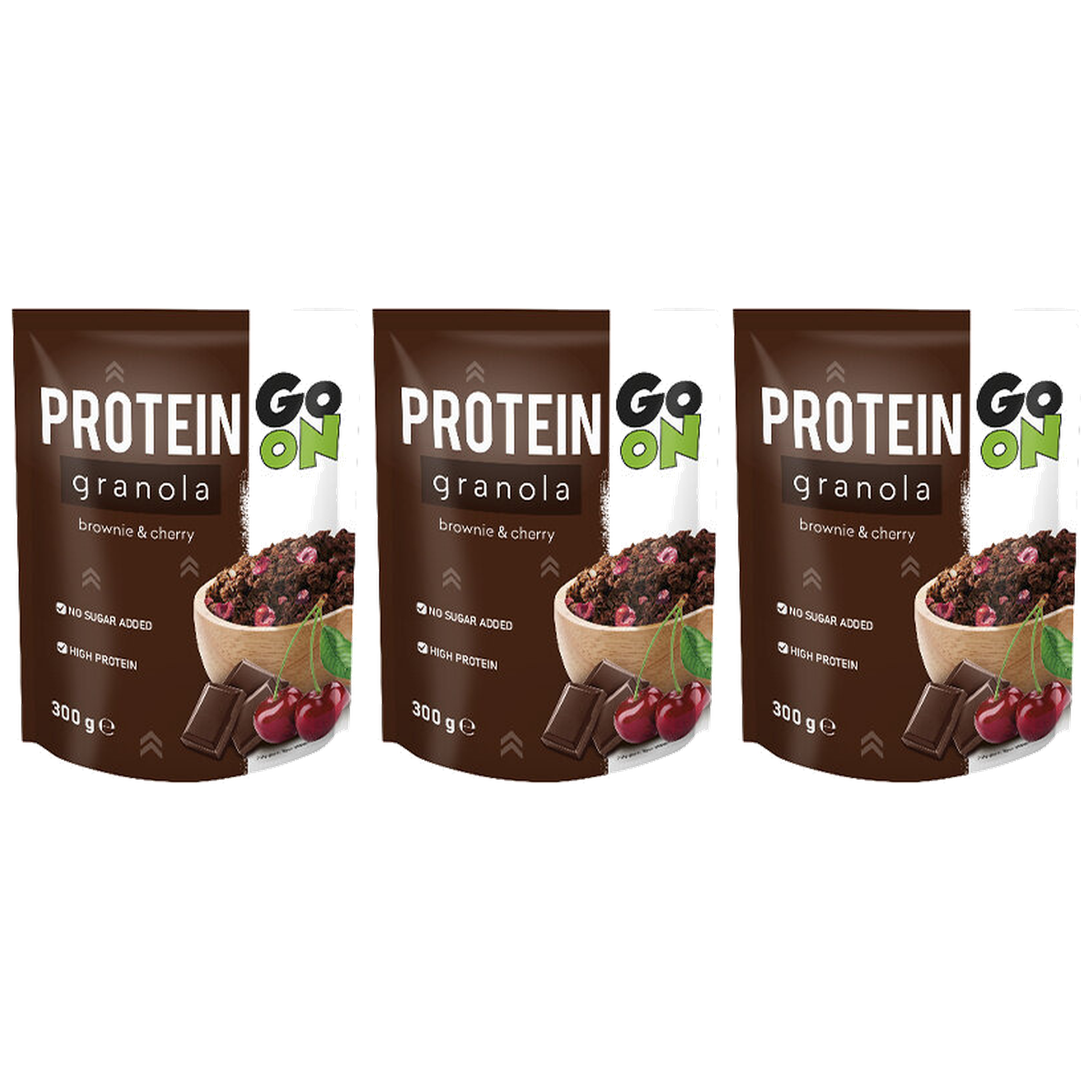 SANTE Granola Proteinowa Brownie & Wiśnia - 3x 300g