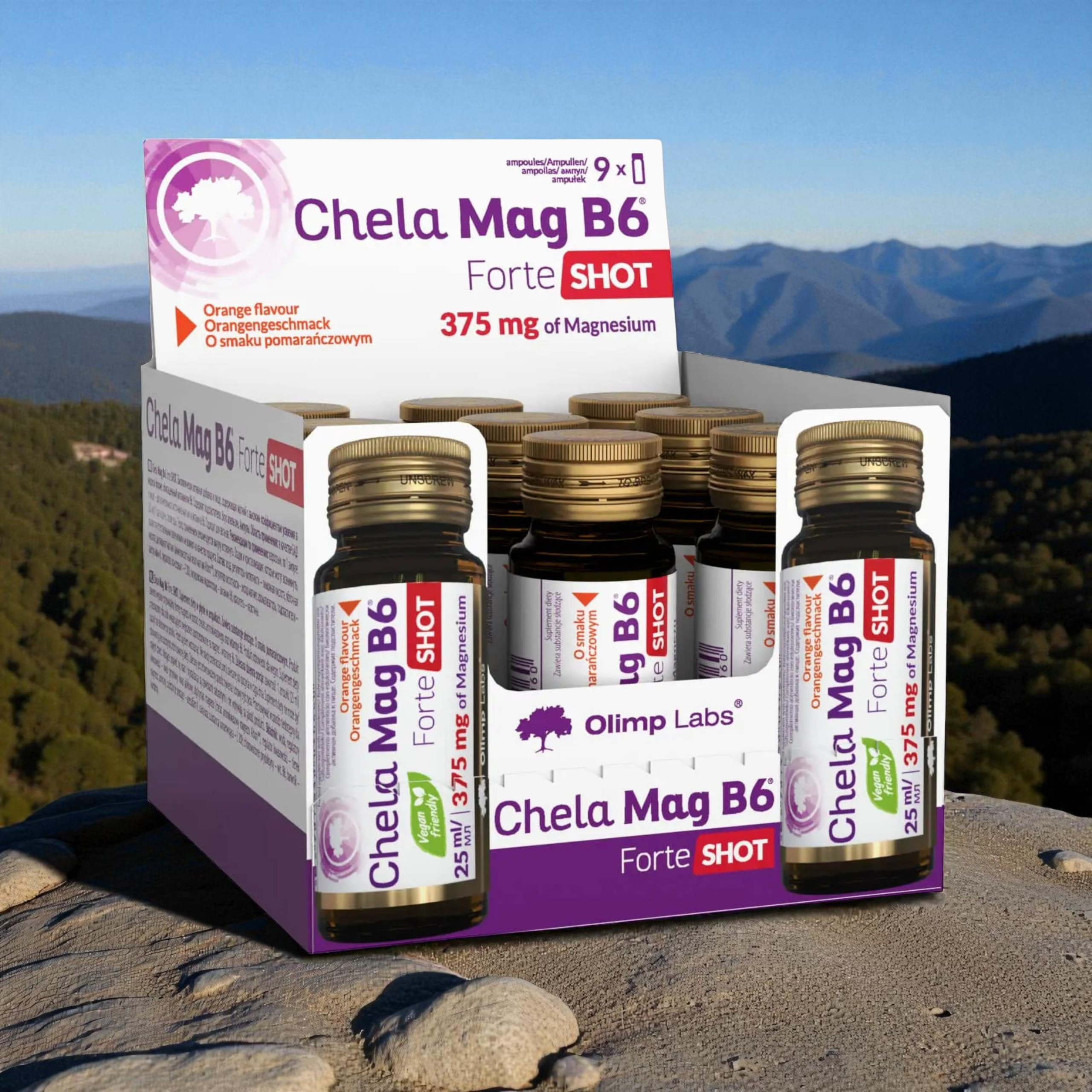 OLIMP - Chela-Mag B6 Forte Shot - 9x 3x 25ml - Orange